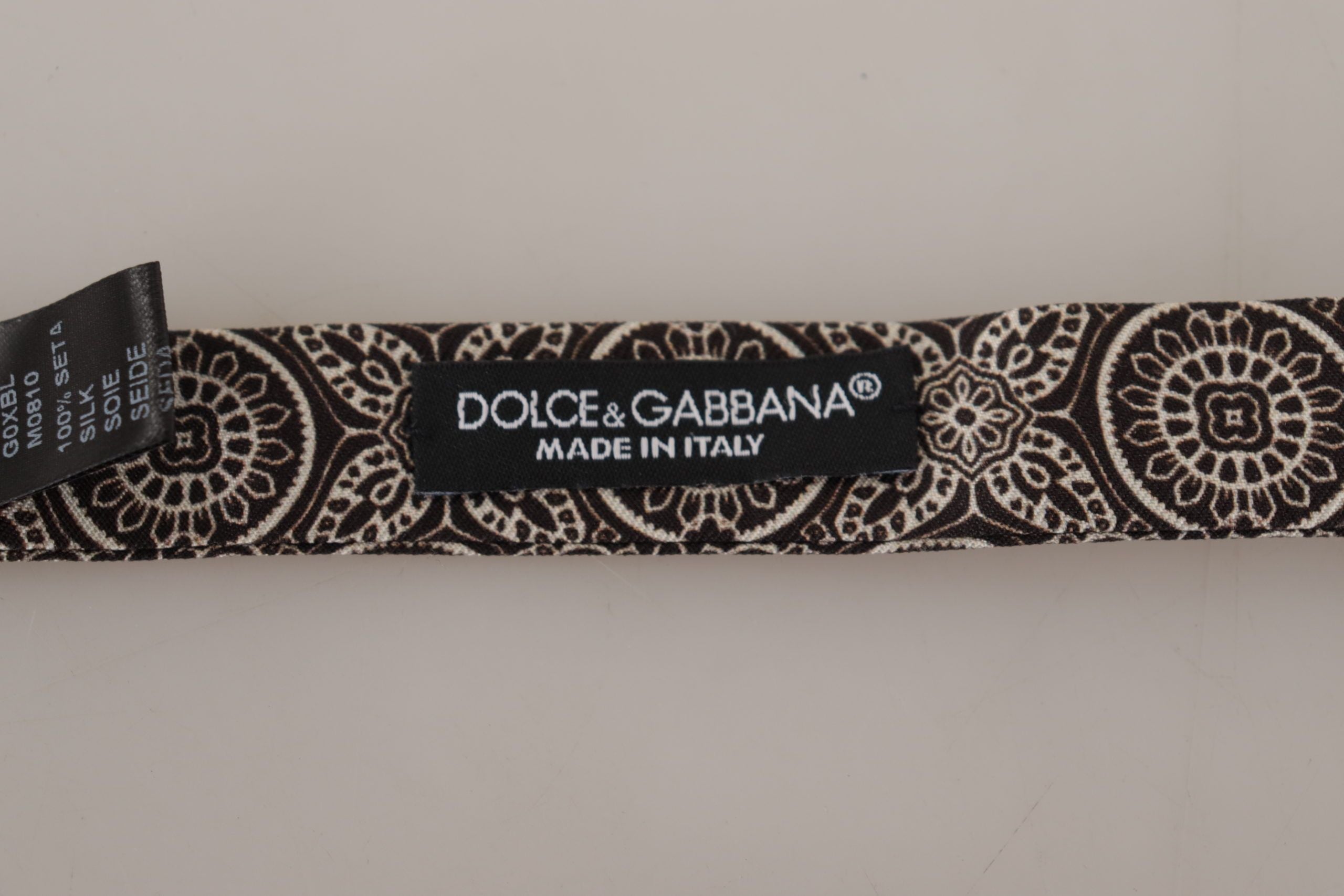 Dolce & Gabbana Elegant Silk Black & White Bow Tie - Luksuslaukut ja asusteet Dolce & Gabbana - Tutustu YVES JAVANNI® 