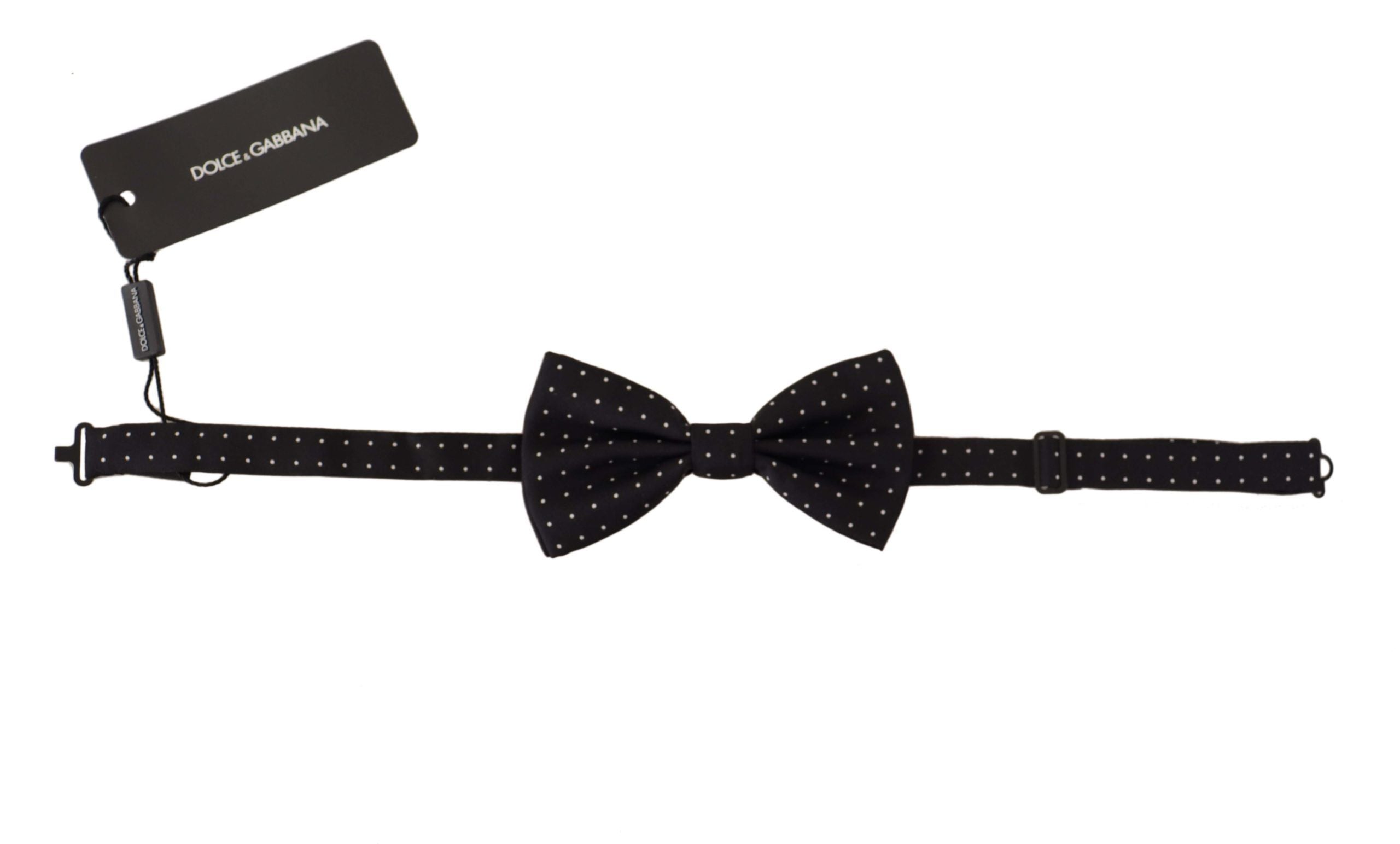 Dolce & Gabbana Elegant Black Polka Dot Silk Bow Tie - Luksuslaukut ja asusteet Dolce & Gabbana - Tutustu YVES JAVANNI® 