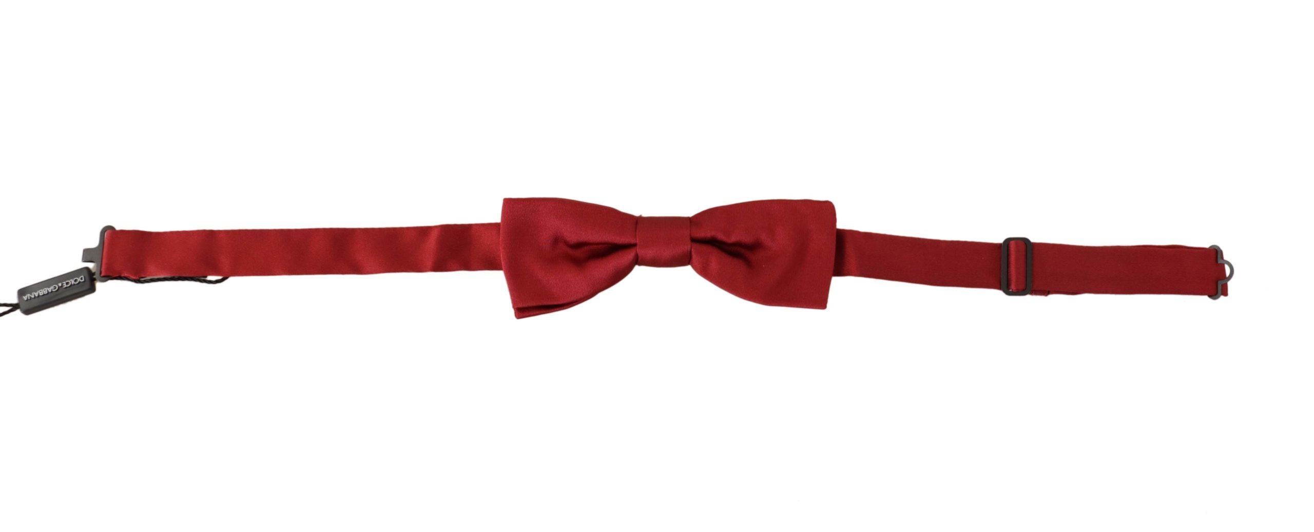 Dolce & Gabbana Elegant Silk Red Bow Tie - Luksuslaukut ja asusteet Dolce & Gabbana - Tutustu YVES JAVANNI® 