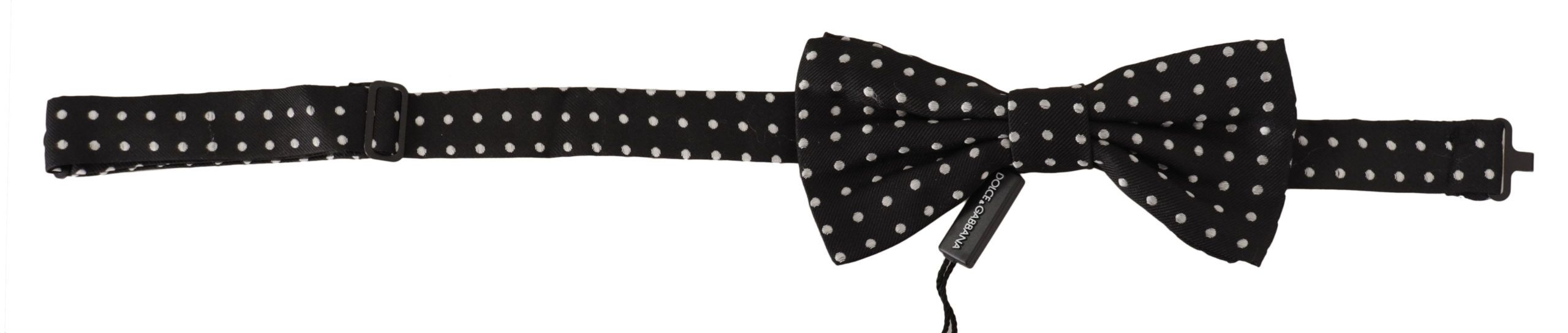 Dolce & Gabbana Elegant Black and White Polka Dot Silk Bow Tie - Luksuslaukut ja asusteet Dolce & Gabbana - Tutustu YVES JAVANNI® 