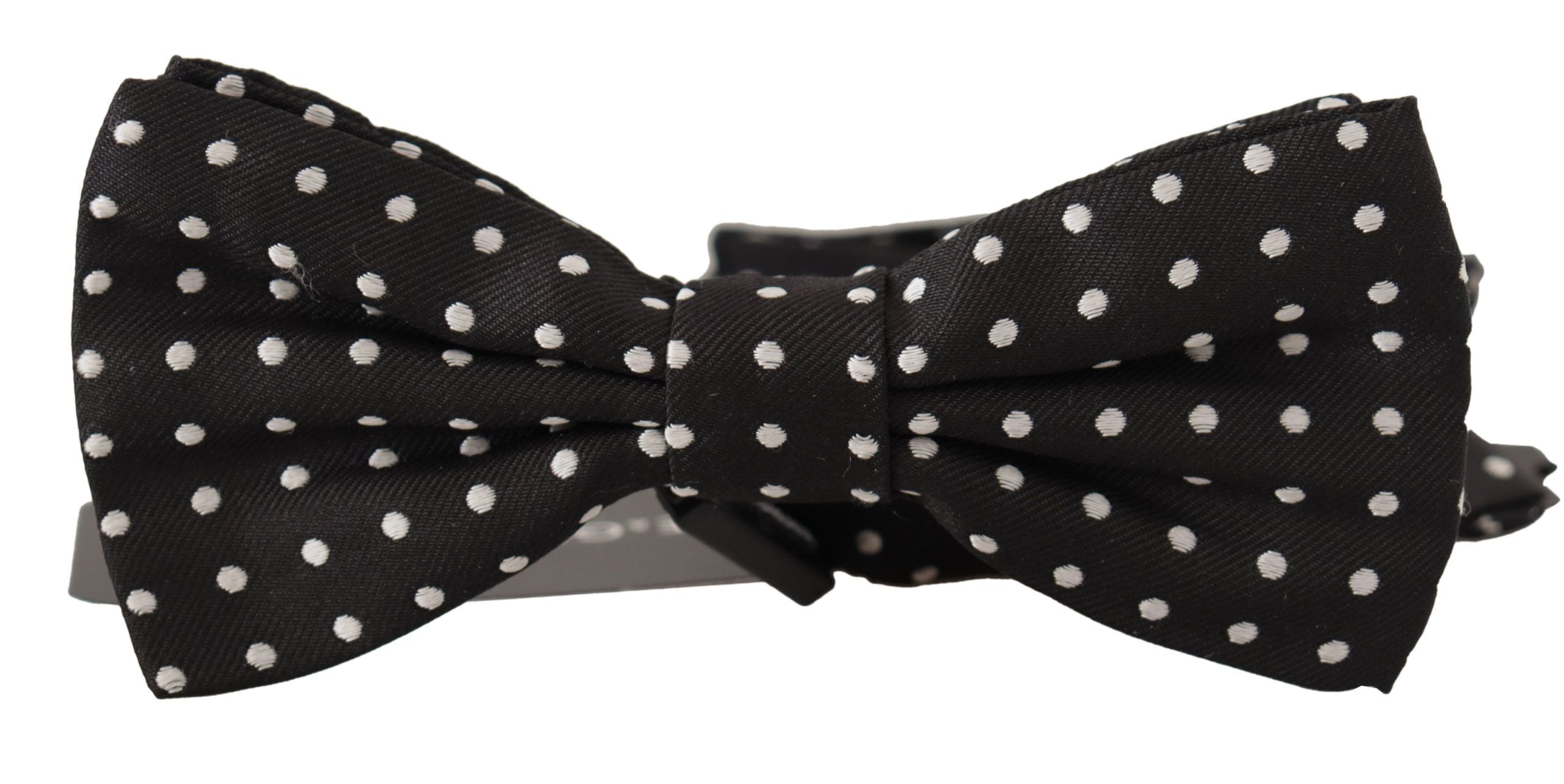 Dolce & Gabbana Elegant Black and White Polka Dot Silk Bow Tie - Luksuslaukut ja asusteet Dolce & Gabbana - Tutustu YVES JAVANNI® 