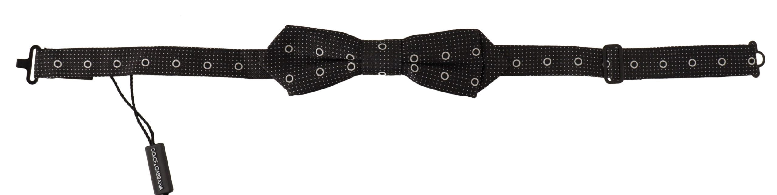 Dolce & Gabbana Polka Dot Silk Bow Tie in Black and White - Luksuslaukut ja asusteet Dolce & Gabbana - Tutustu YVES JAVANNI® 