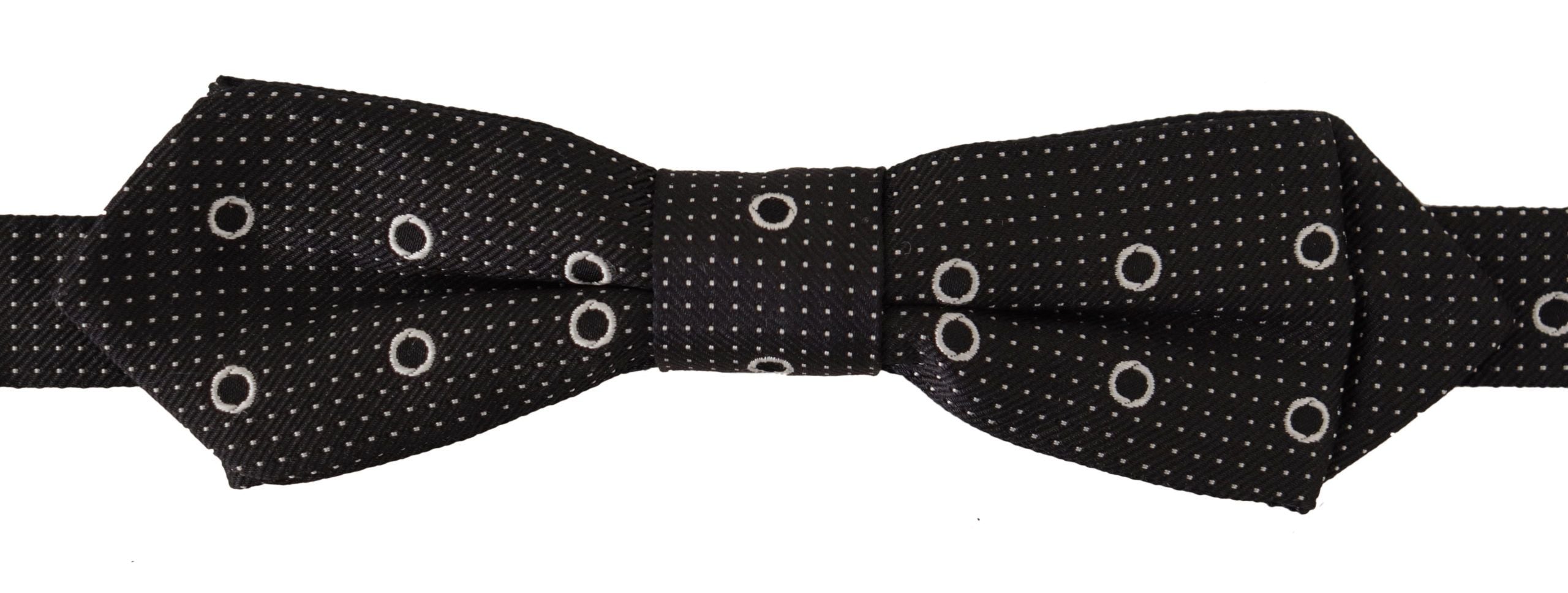 Dolce & Gabbana Polka Dot Silk Bow Tie in Black and White - Luksuslaukut ja asusteet Dolce & Gabbana - Tutustu YVES JAVANNI® 