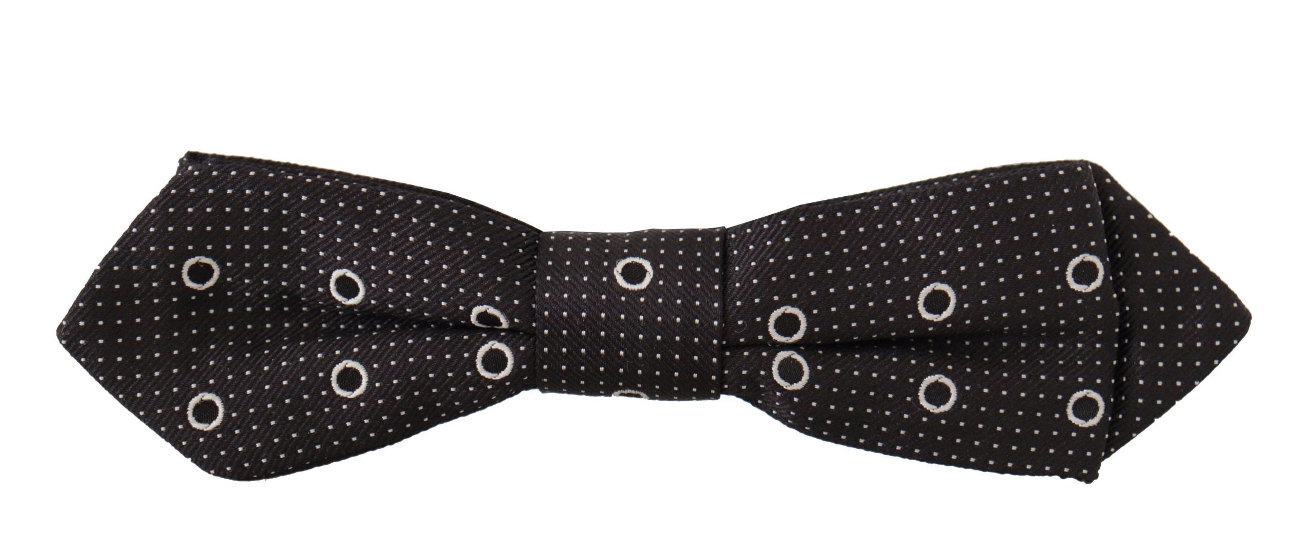 Dolce & Gabbana Polka Dot Silk Bow Tie in Black and White - Luksuslaukut ja asusteet Dolce & Gabbana - Tutustu YVES JAVANNI® 