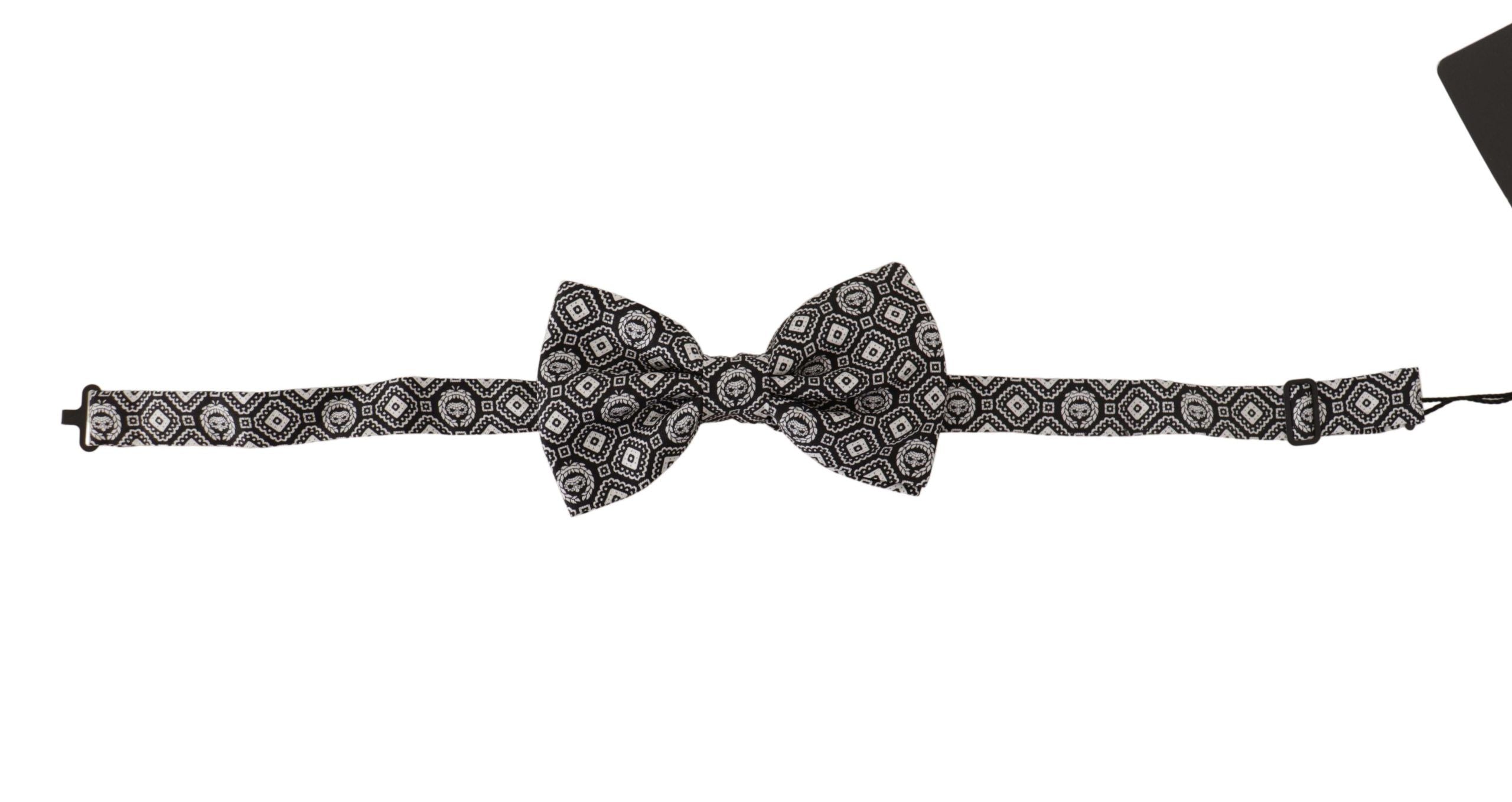 Dolce & Gabbana Elegant Silk Black Bow Tie - Luksuslaukut ja asusteet Dolce & Gabbana - Tutustu YVES JAVANNI® 