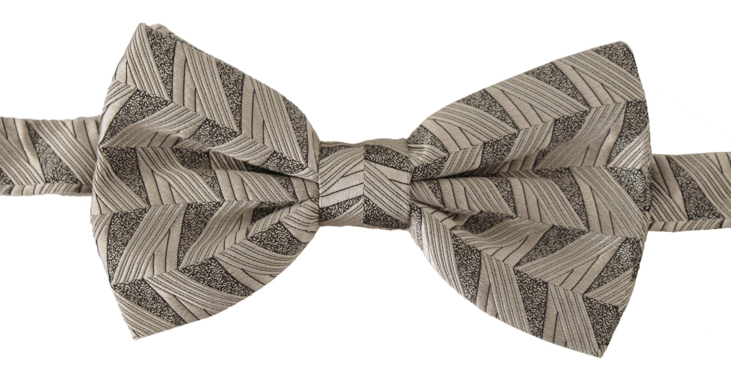 Dolce & Gabbana Elegant Silk Grey Bow Tie - Luksuslaukut ja asusteet Dolce & Gabbana - Tutustu YVES JAVANNI® 