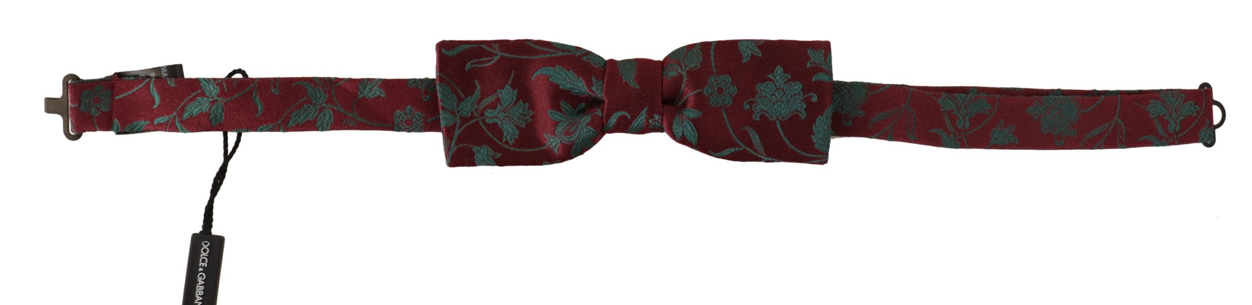 Dolce & Gabbana Elegant Maroon Patterned Bow Tie - Luksuslaukut ja asusteet Dolce & Gabbana - Tutustu YVES JAVANNI® 