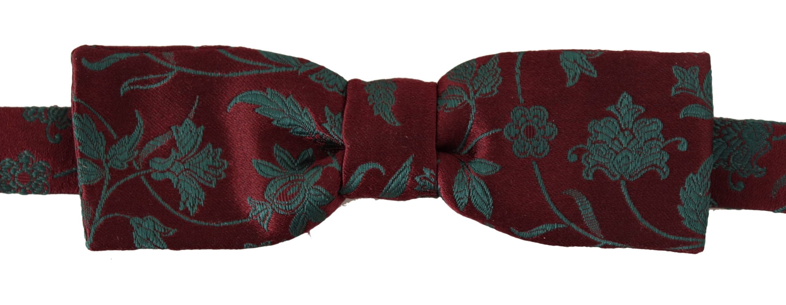 Dolce & Gabbana Elegant Maroon Patterned Bow Tie - Luksuslaukut ja asusteet Dolce & Gabbana - Tutustu YVES JAVANNI® 