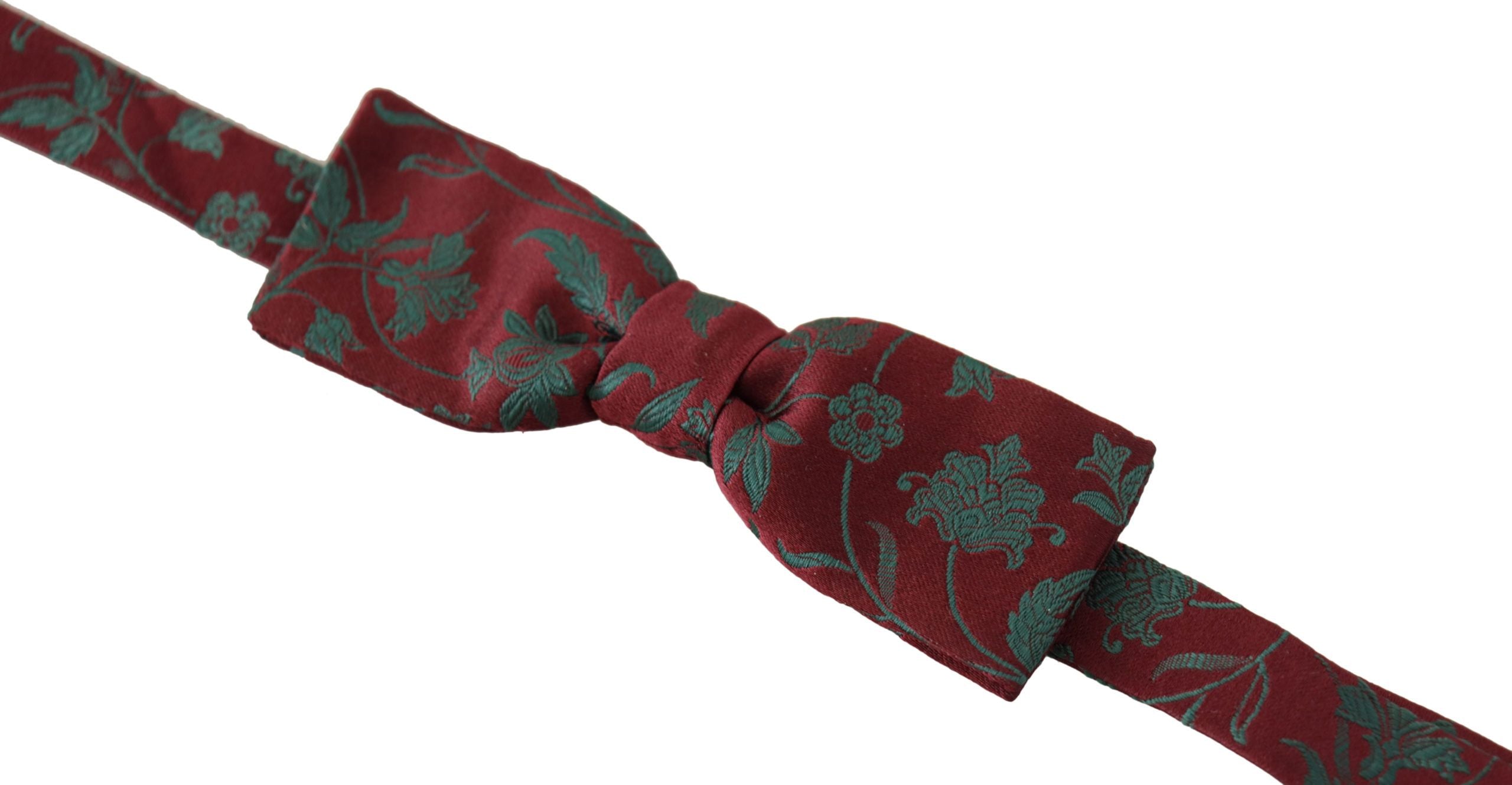 Dolce & Gabbana Elegant Maroon Patterned Bow Tie - Luksuslaukut ja asusteet Dolce & Gabbana - Tutustu YVES JAVANNI® 