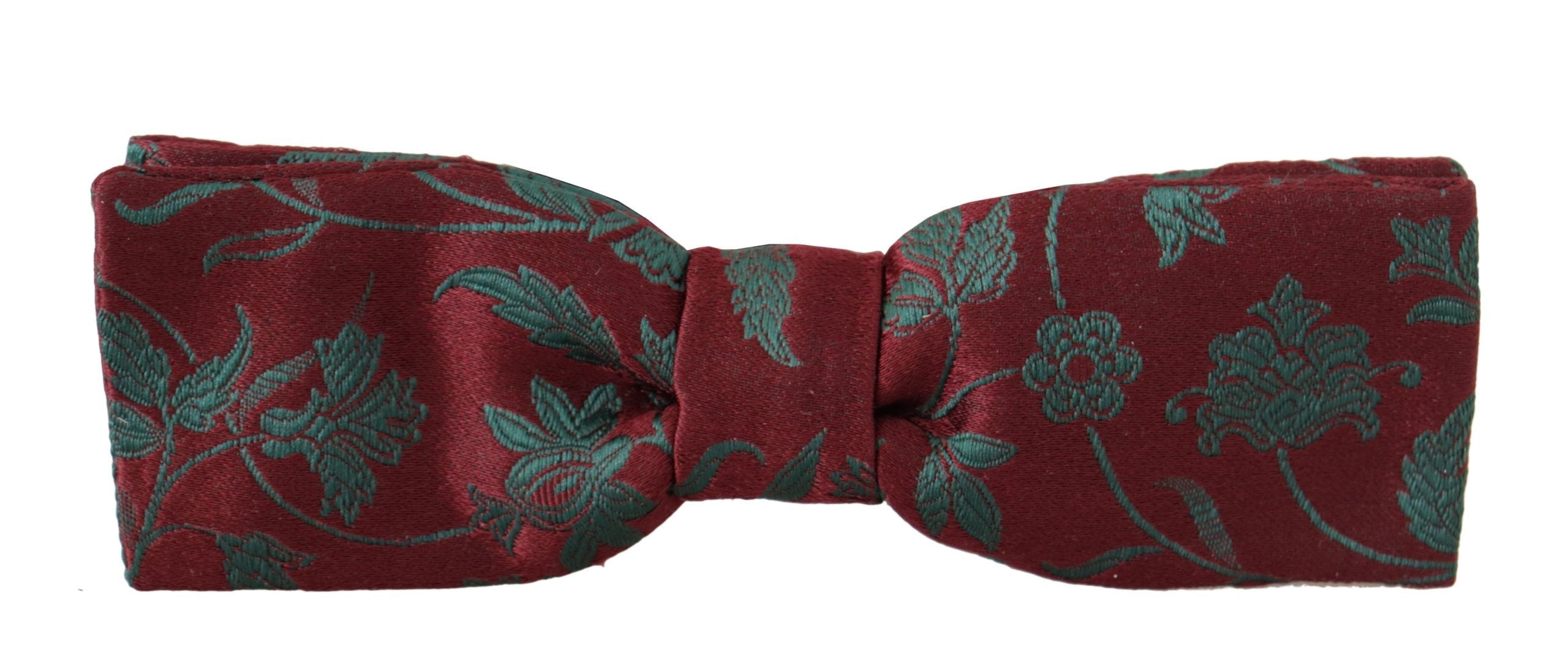 Dolce & Gabbana Elegant Maroon Patterned Bow Tie - Luksuslaukut ja asusteet Dolce & Gabbana - Tutustu YVES JAVANNI® 