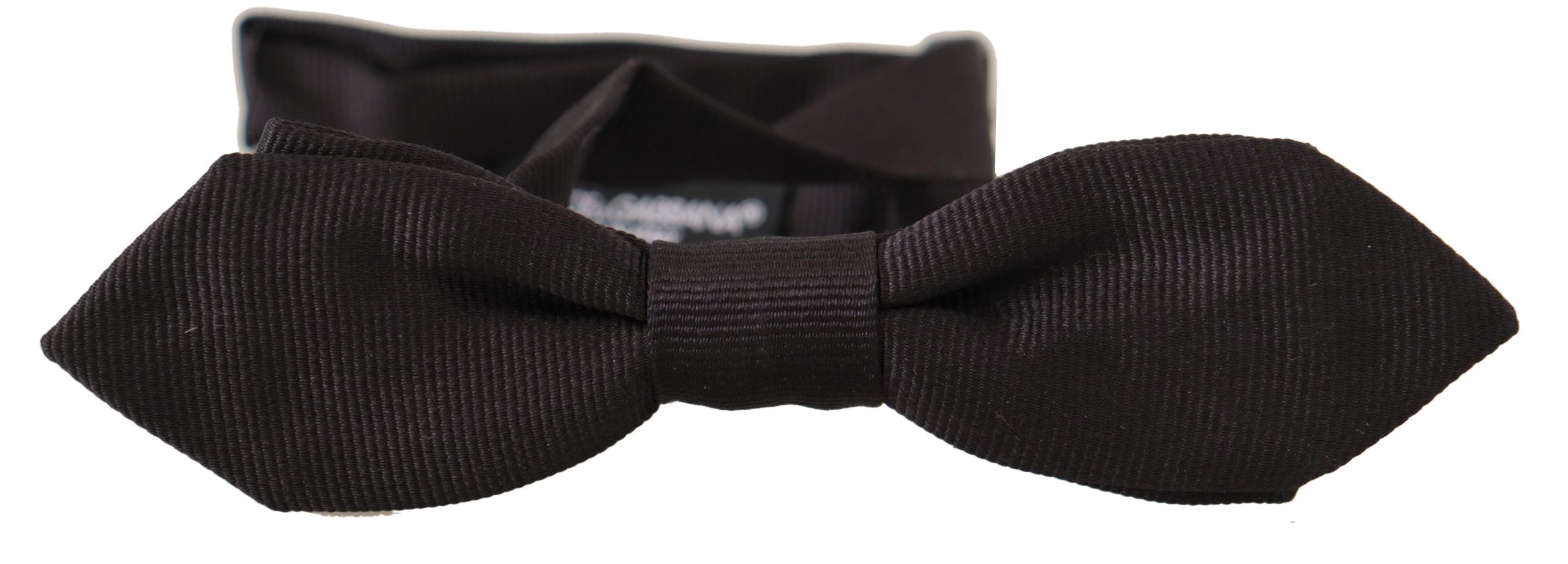 Dolce & Gabbana Elegant Black Silk Bow Tie - Luksuslaukut ja asusteet Dolce & Gabbana - Tutustu YVES JAVANNI® 