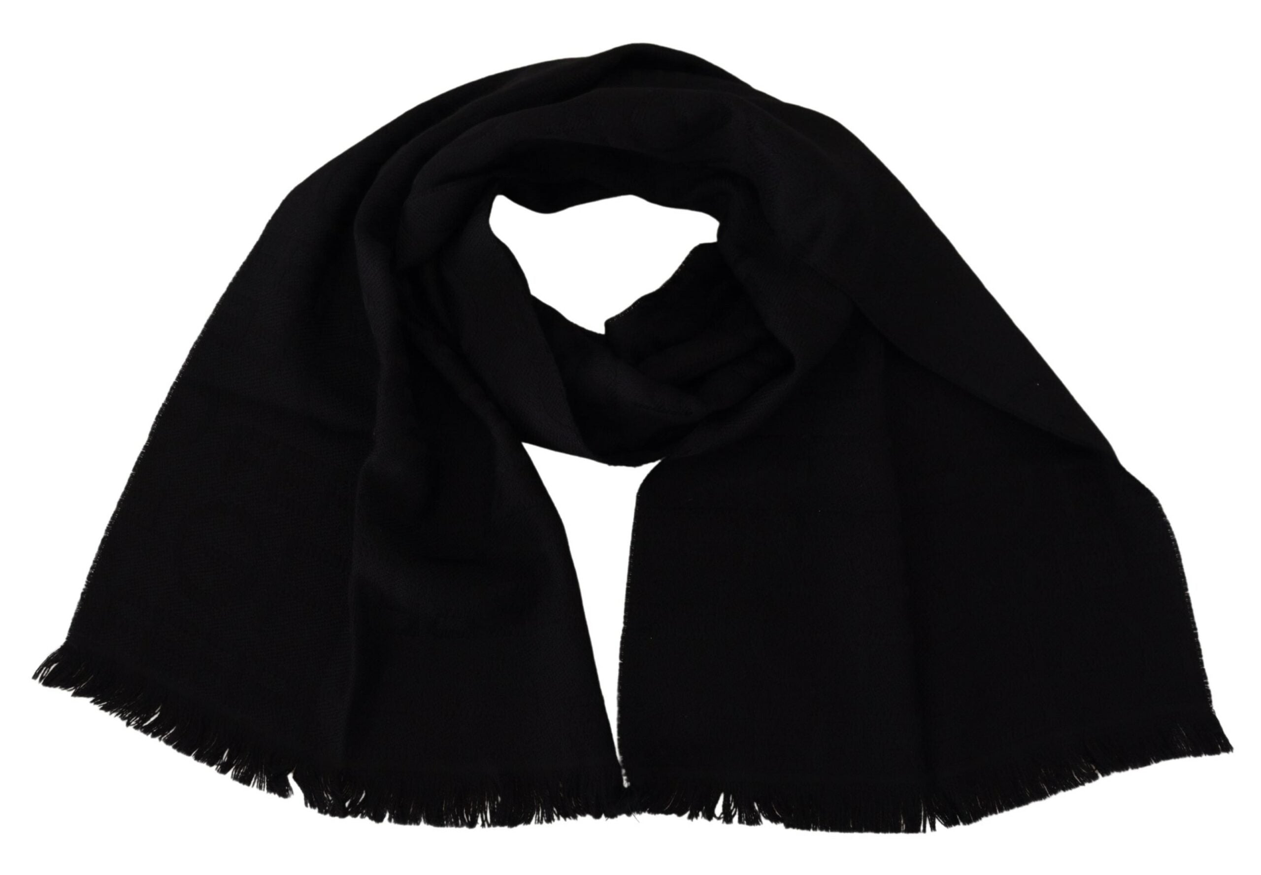 GF Ferre Elegant Wool Scarf with Fringes - Luksuslaukut ja asusteet GF Ferre - Tutustu YVES JAVANNI® 