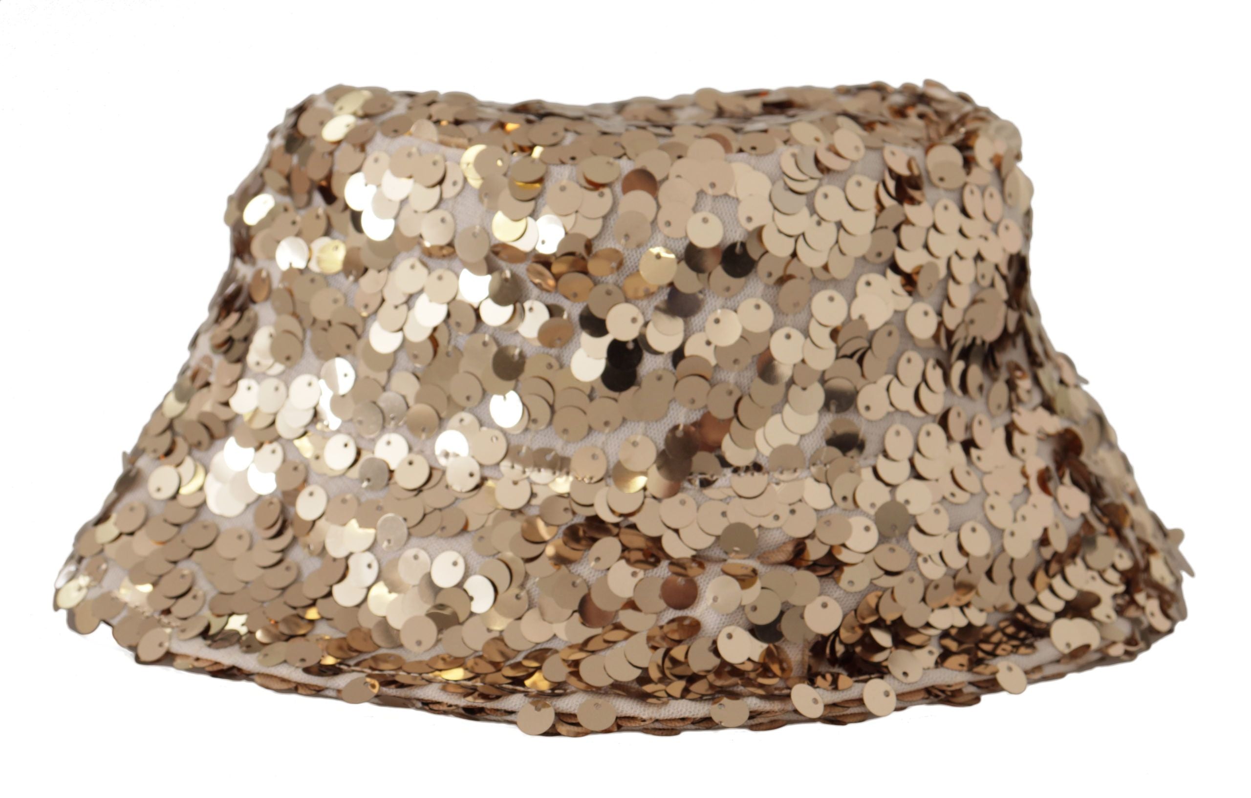 Dolce & Gabbana Elegant Sequined Gold Bucket Hat - Luksuslaukut ja asusteet Dolce & Gabbana - Tutustu YVES JAVANNI® 