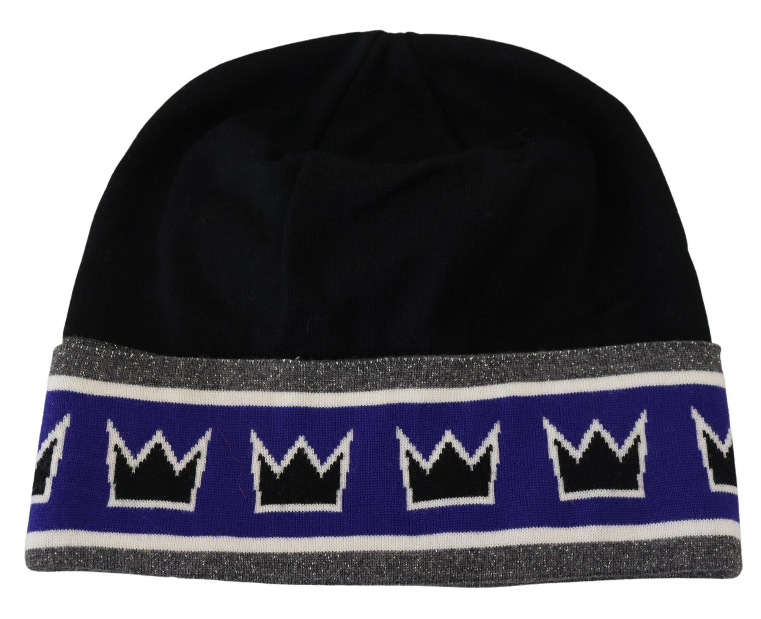 Dolce & Gabbana Multicolor Wool Blend Beanie with Queen Logo - Luksuslaukut ja asusteet Dolce & Gabbana - Tutustu YVES JAVANNI® 