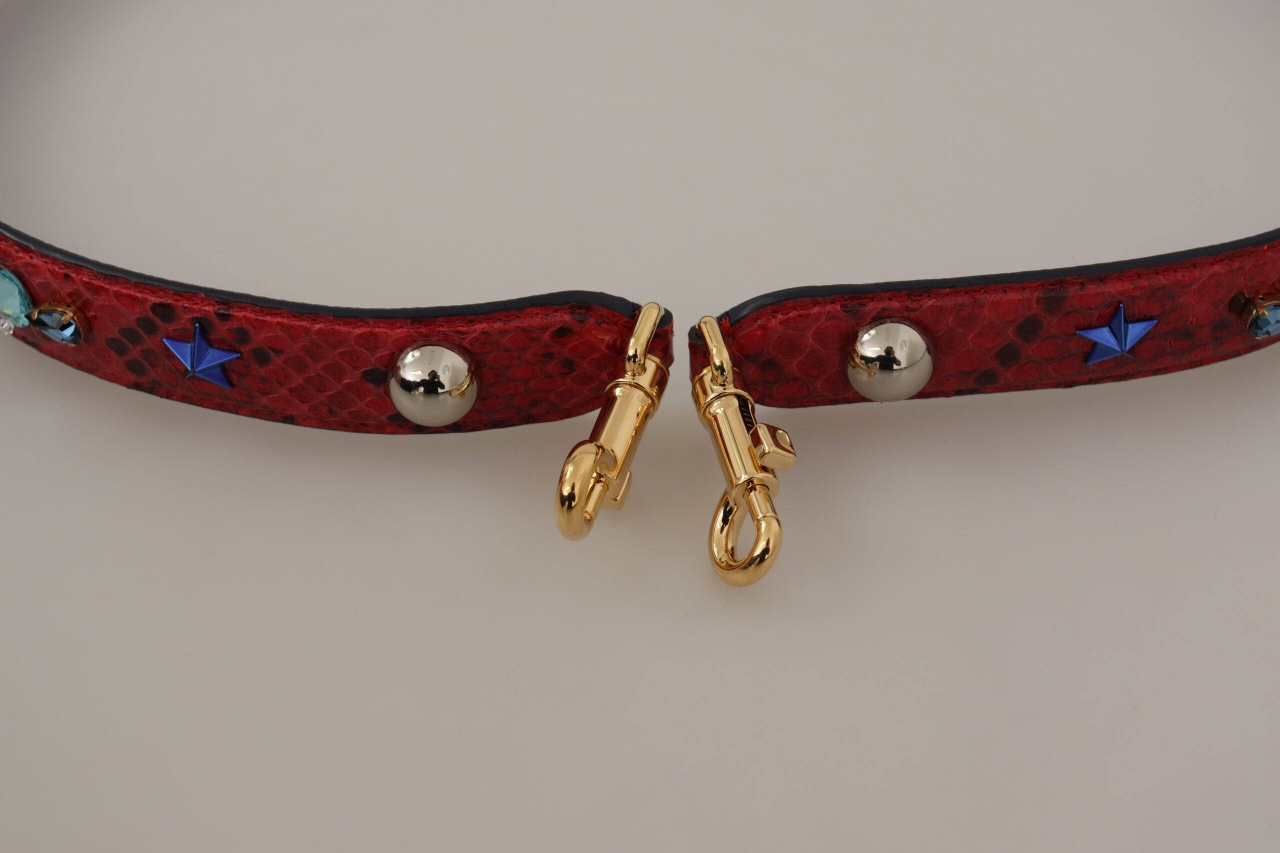 Dolce & Gabbana Chic Red Python Leather Shoulder Strap - Luksuslaukut ja asusteet Dolce & Gabbana - Tutustu YVES JAVANNI® 