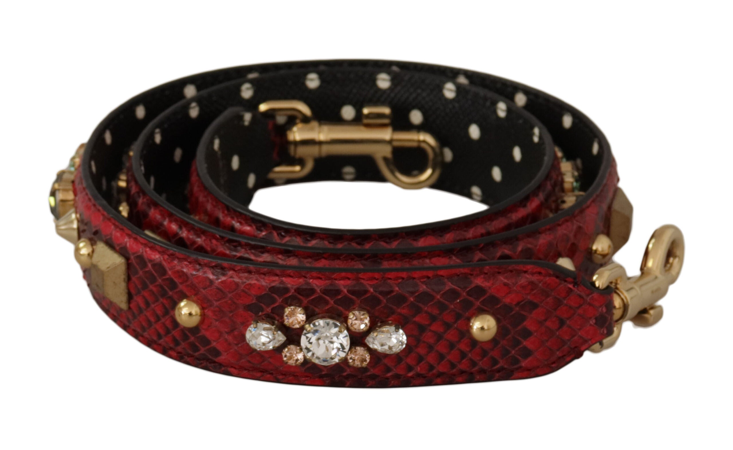 Dolce & Gabbana Red Python Leather Shoulder Bag Strap - Luksuslaukut ja asusteet Dolce & Gabbana - Tutustu YVES JAVANNI® 