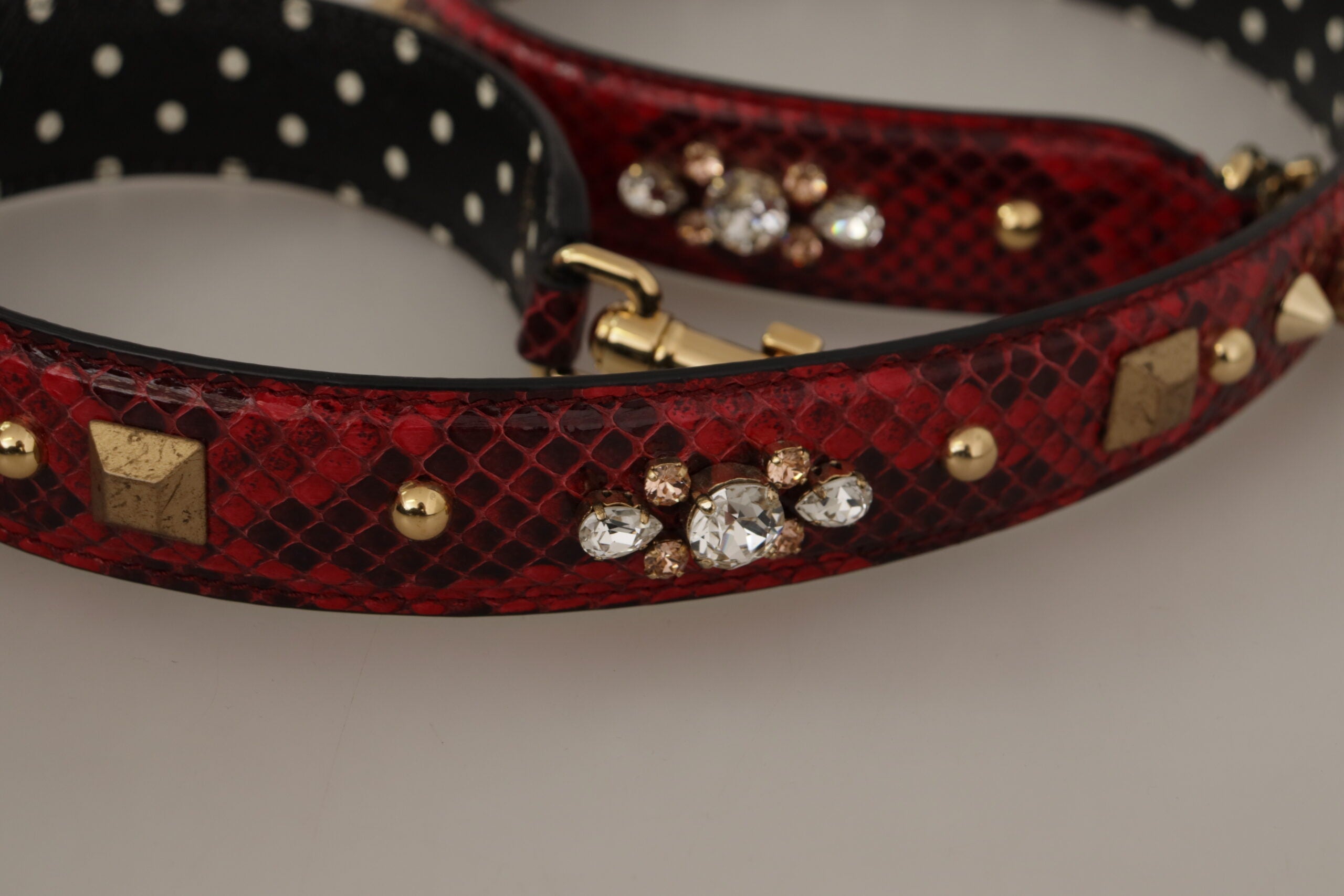 Dolce & Gabbana Red Python Leather Shoulder Bag Strap - Luksuslaukut ja asusteet Dolce & Gabbana - Tutustu YVES JAVANNI® 