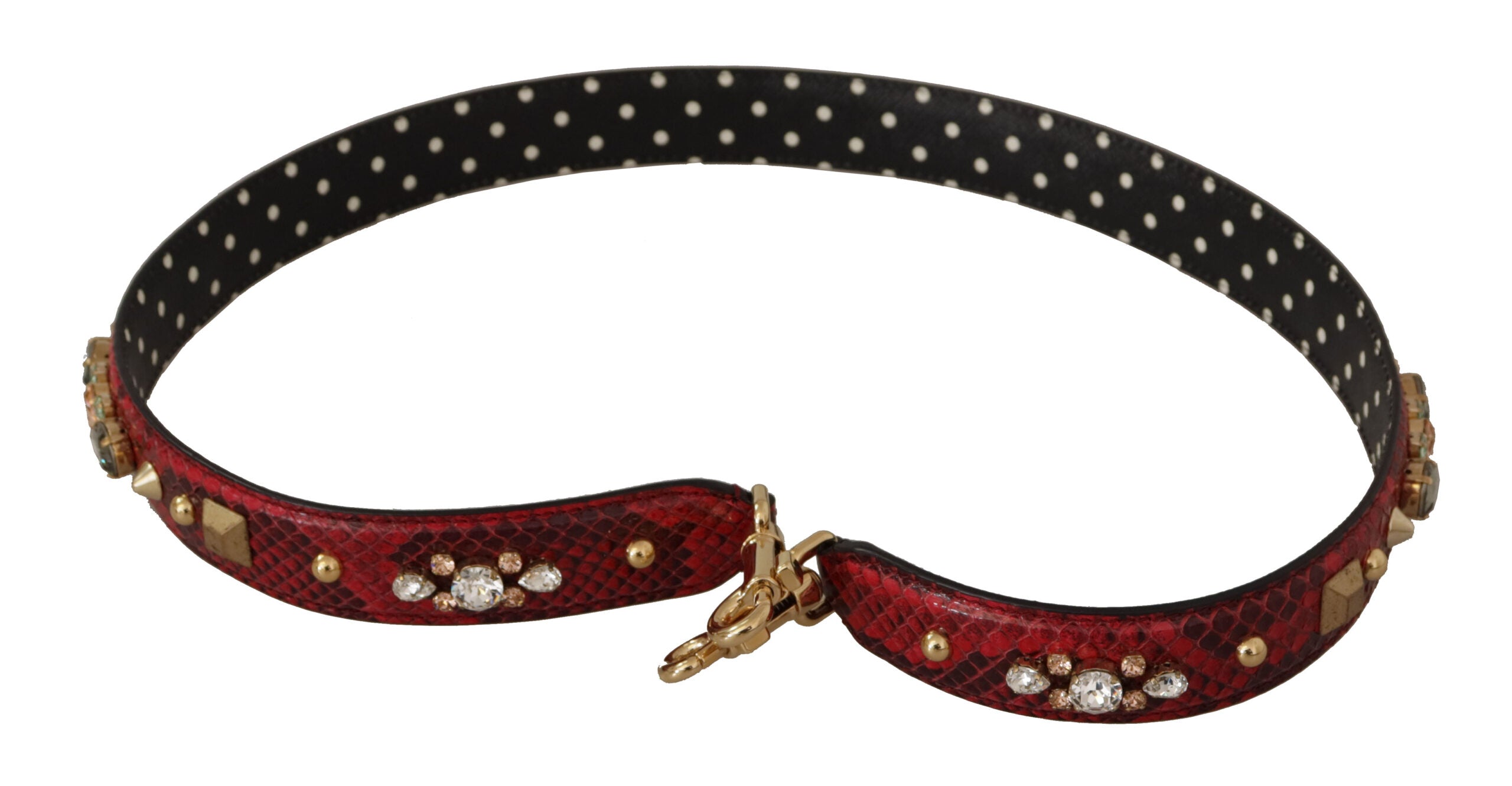 Dolce & Gabbana Red Python Leather Shoulder Bag Strap - Luksuslaukut ja asusteet Dolce & Gabbana - Tutustu YVES JAVANNI® 