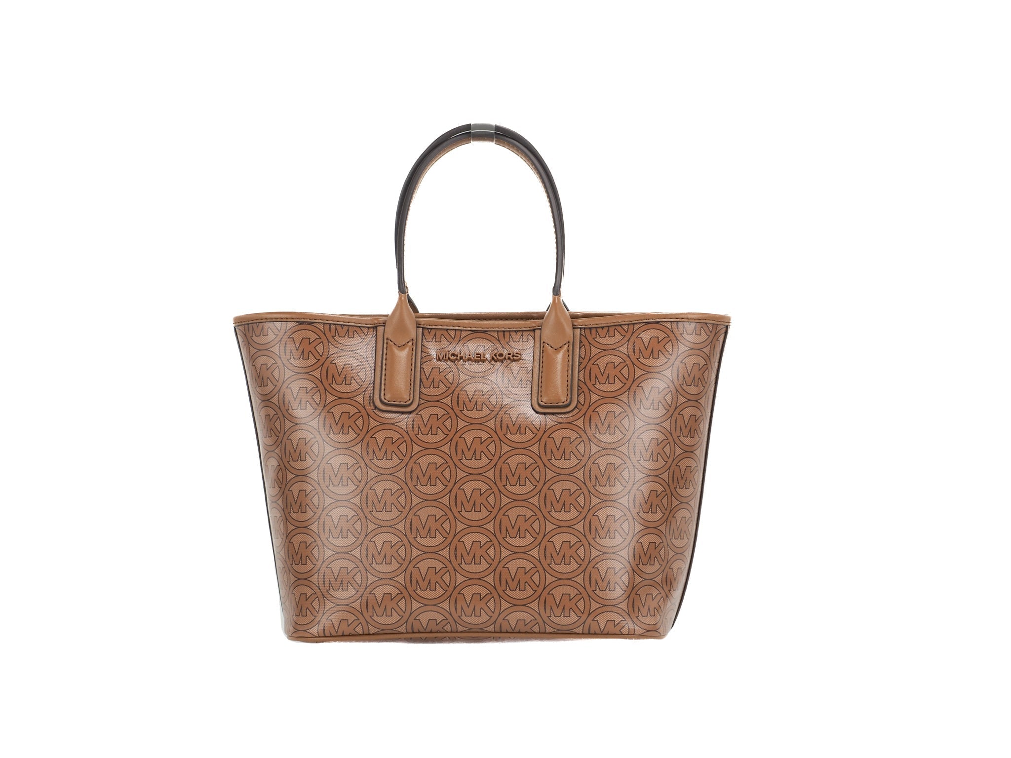 Michael Kors Jodie Small Jacquard Logo Recycled Polyester Tote Handbag Luggage Brown - Luksusmuotia Michael Kors - Tutustu YVES JAVANNI® 