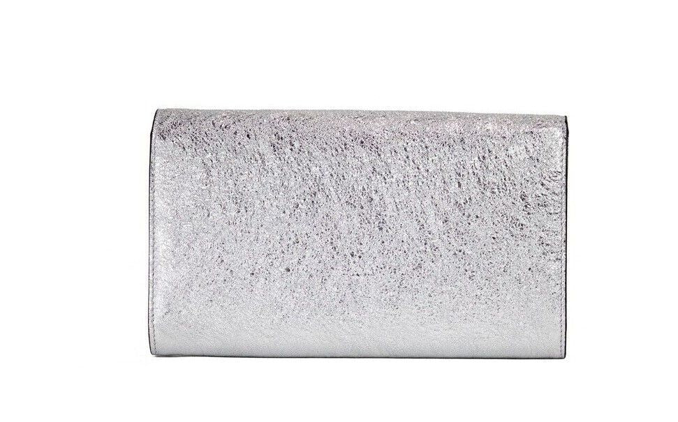 Versace Small Metallic Silver Lamb Leather Medusa Clutch Crossbody Wallet Bag - Luxury from Versace - Shop at YVES JAVANNI