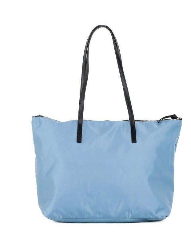 Versace Portuna Medusa Medium Cornflower Blue Nylon Leather Tote Bag Purse - Luxury from Versace - Shop at YVES JAVANNI