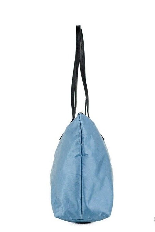 Versace Portuna Medusa Medium Cornflower Blue Nylon Leather Tote Bag Purse - Luxury from Versace - Shop at YVES JAVANNI