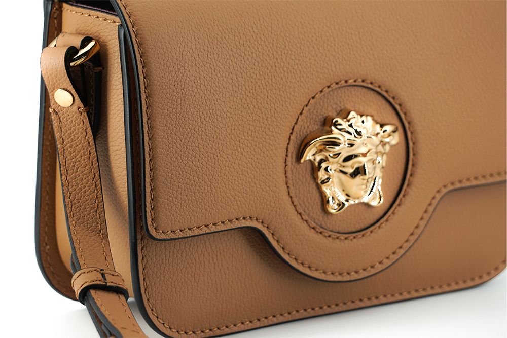 Versace Elegant Calf Leather Shoulder Bag in Brown - Luxury from Versace - Shop at YVES JAVANNI