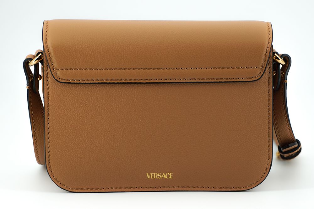 Versace Elegant Calf Leather Shoulder Bag in Brown - Luxury from Versace - Shop at YVES JAVANNI