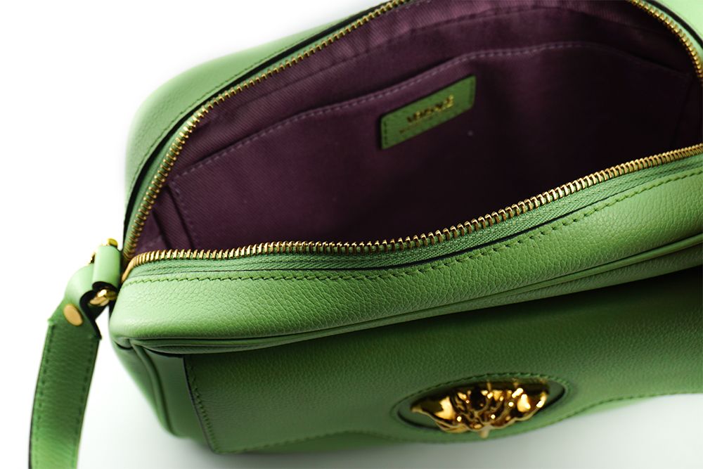 Versace Elegant Mint Green Leather Camera Case Bag - Luksusmuotia Versace - Tutustu YVES JAVANNI® 