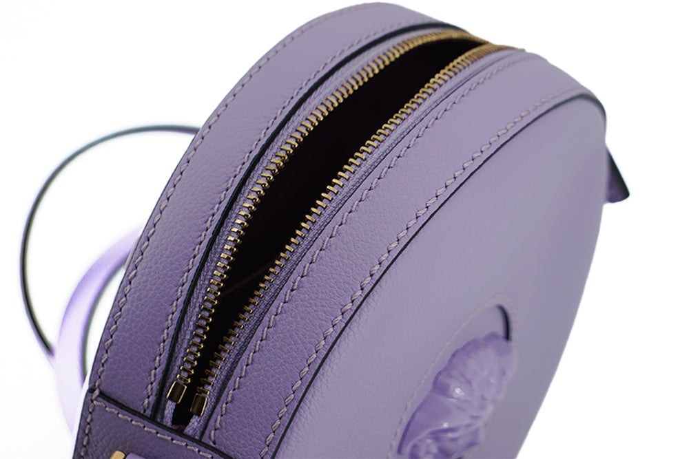 Versace Elegant Purple Round Shoulder Bag - Luksusmuotia Versace - Tutustu YVES JAVANNI® 