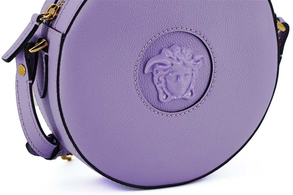 Versace Elegant Purple Round Shoulder Bag - Luksusmuotia Versace - Tutustu YVES JAVANNI® 