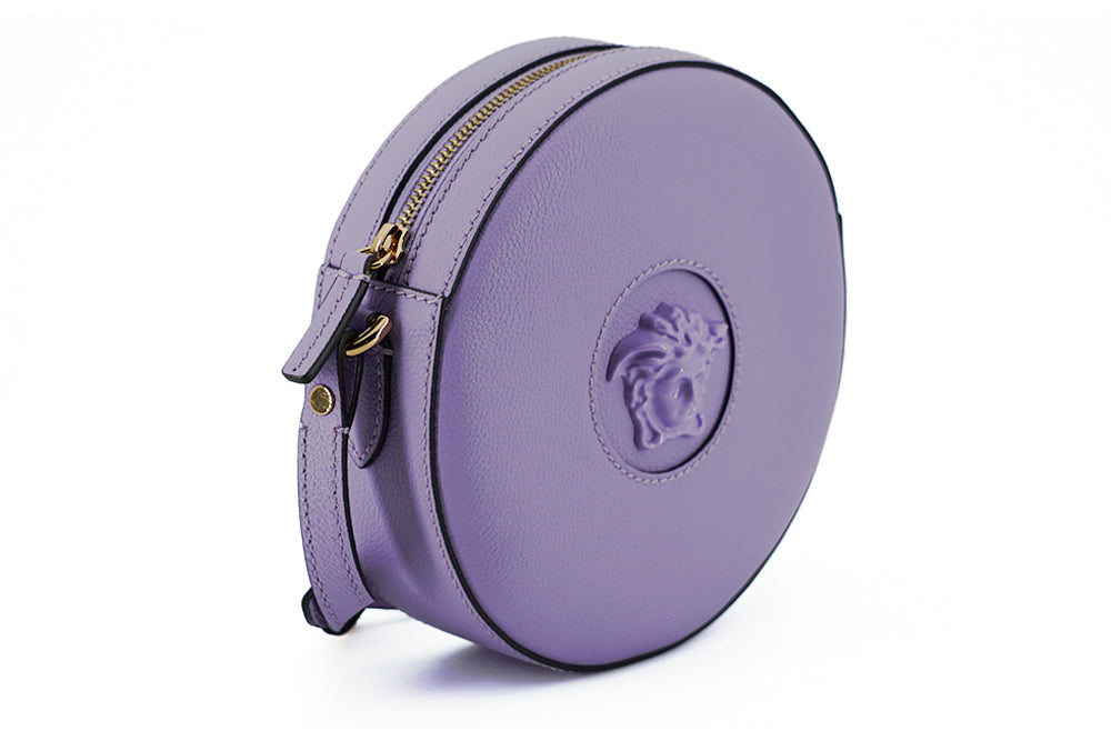 Versace Elegant Purple Round Shoulder Bag - Luksusmuotia Versace - Tutustu YVES JAVANNI® 