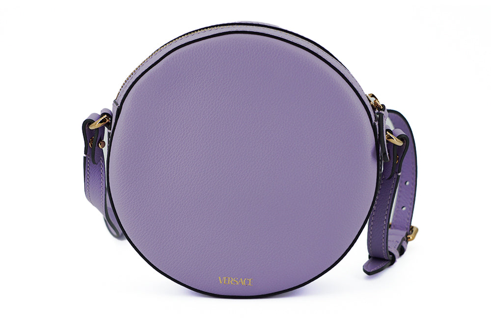 Versace Elegant Purple Round Shoulder Bag - Luksusmuotia Versace - Tutustu YVES JAVANNI® 