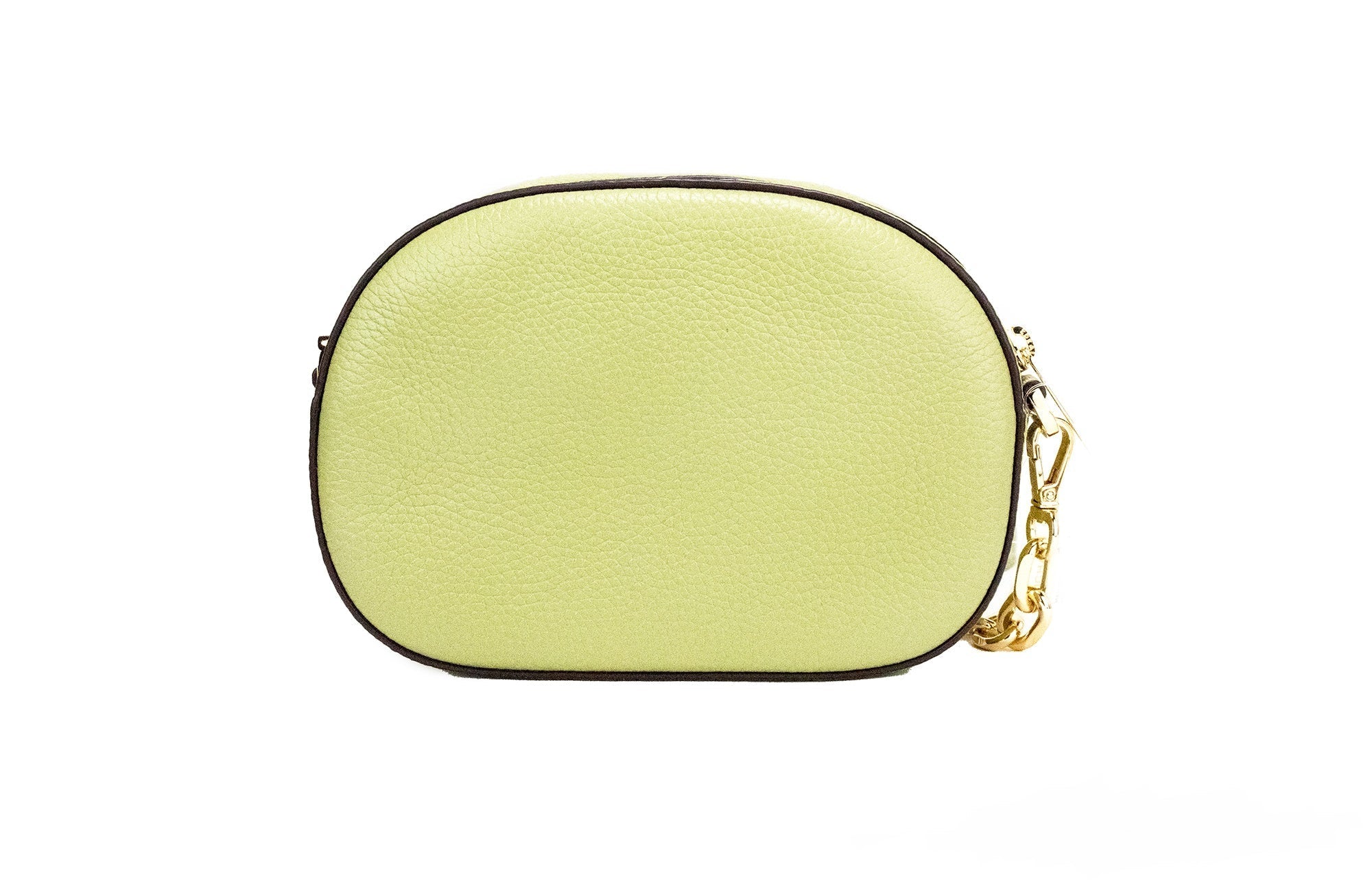 Michael Kors Jet Set Glam Light Sage Leather Front Pocket Oval Crossbody Handbag - Luksusmuotia Michael Kors - Tutustu YVES JAVANNI® 