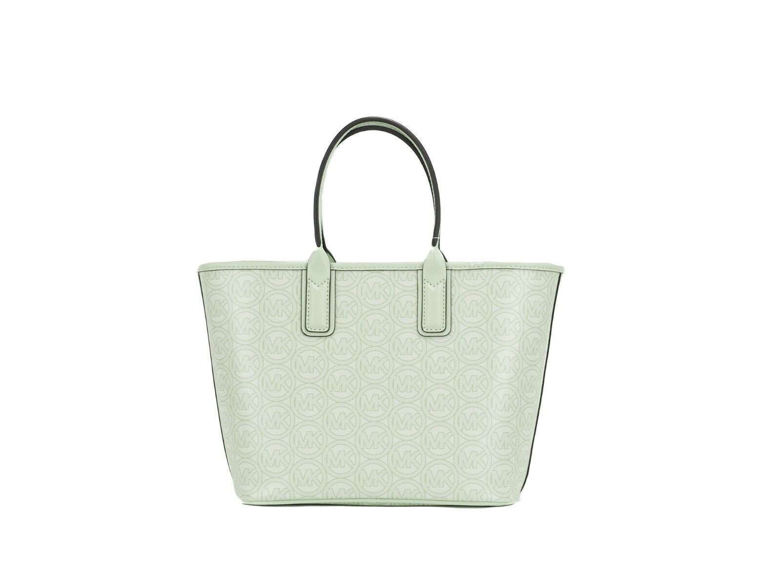 Michael Kors Jodie Small Jacquard Logo Recycled Polyester Tote Handbag Atom Green - Luksusmuotia Michael Kors - Tutustu YVES JAVANNI® 