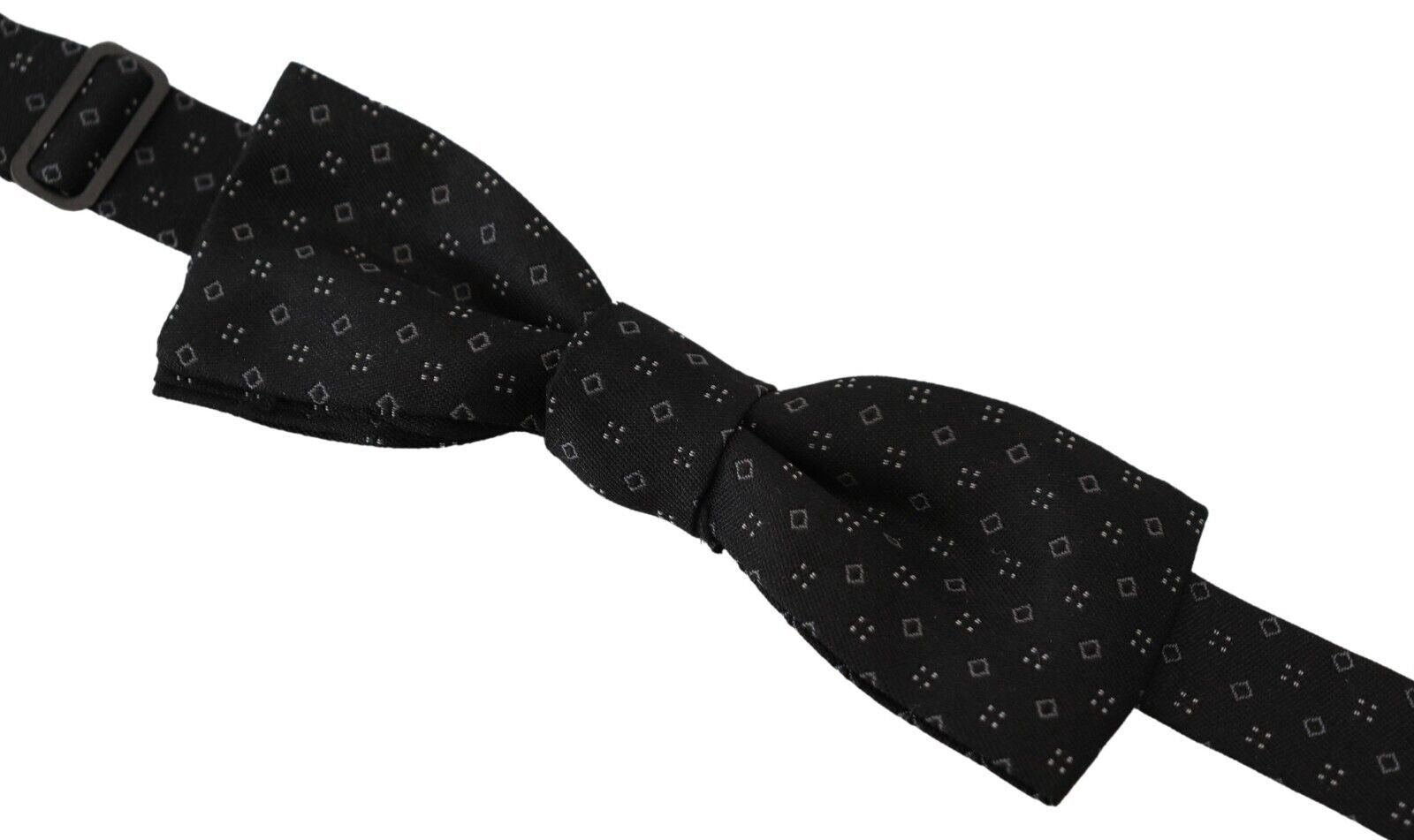 Dolce & Gabbana Elegant Silk Black Bow Tie for Men - Luksusmuotia Dolce & Gabbana - Tutustu YVES JAVANNI® 