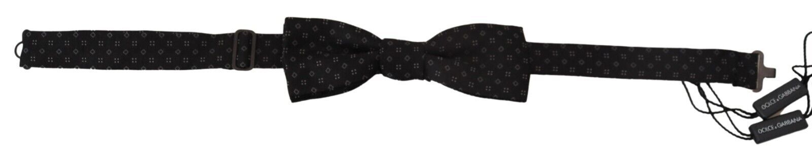 Dolce & Gabbana Elegant Silk Black Bow Tie for Men - Luksusmuotia Dolce & Gabbana - Tutustu YVES JAVANNI® 