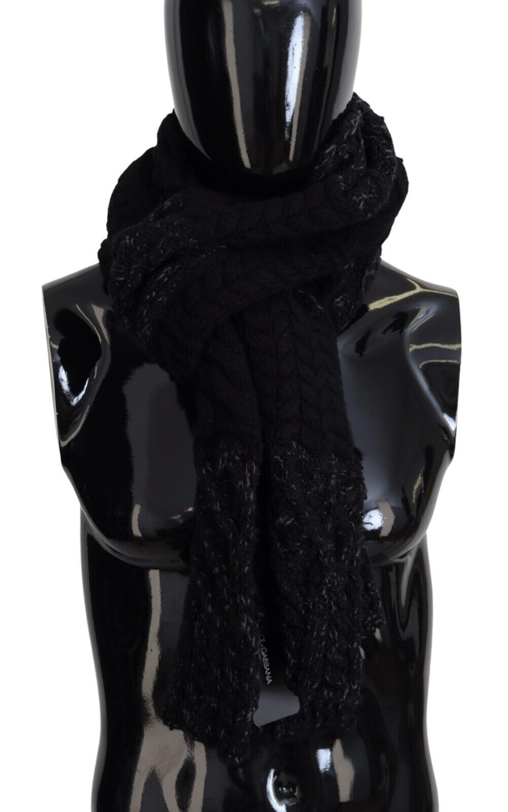 Dolce & Gabbana Elite Black Wool Blend Men's Scarf - Luksusmuotia Dolce & Gabbana - Tutustu YVES JAVANNI® 