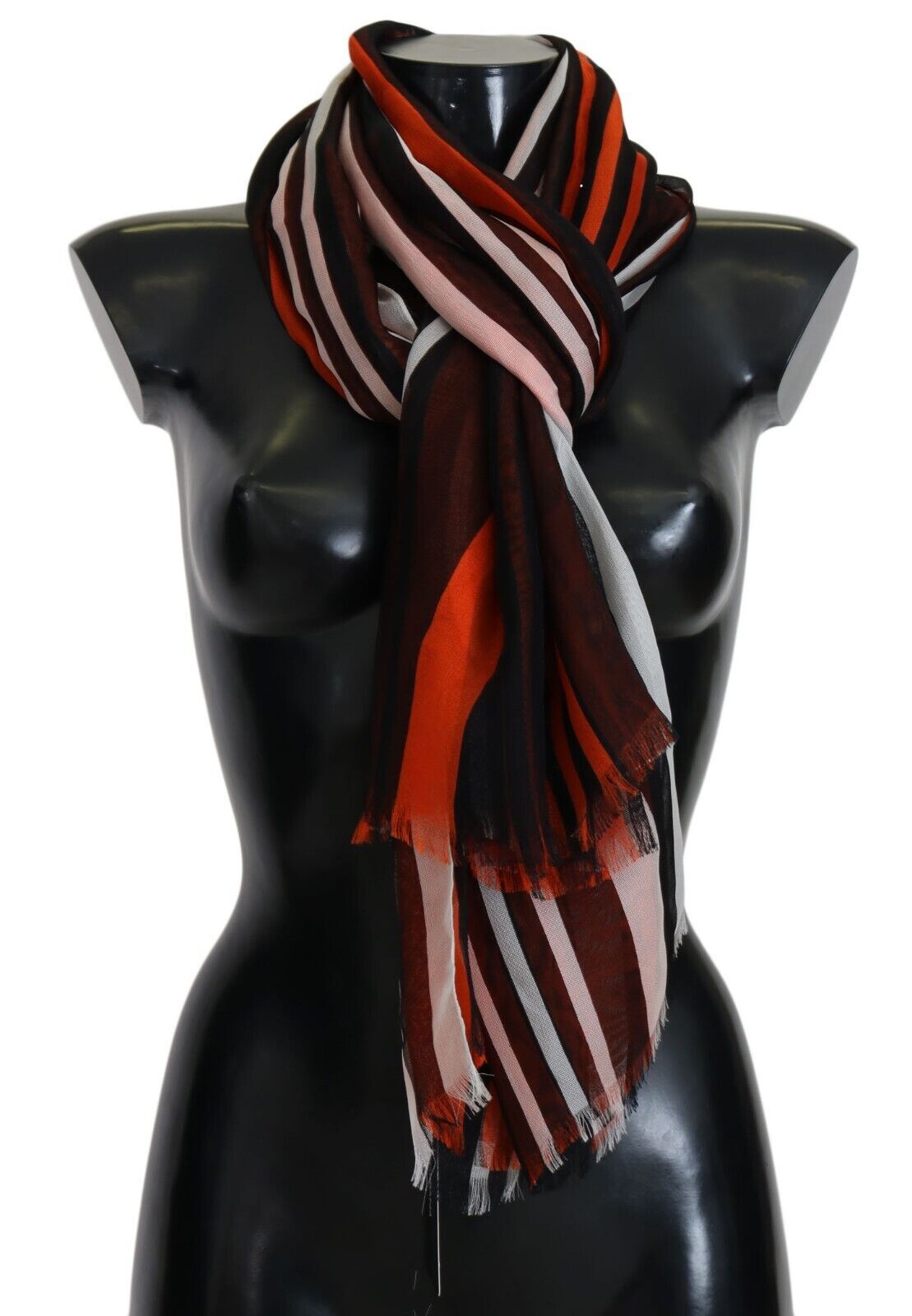 Dolce & Gabbana Elegant Multicolor Silk Fringed Scarf - Luksusmuotia Dolce & Gabbana - Tutustu YVES JAVANNI® 