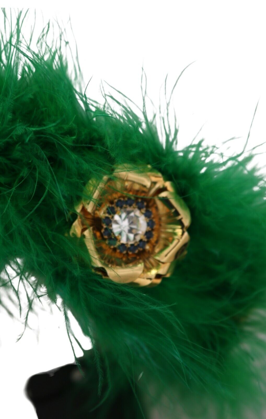 Dolce & Gabbana Elegant Emerald Silk Floral Headband - Luksusmuotia Dolce & Gabbana - Tutustu YVES JAVANNI® 