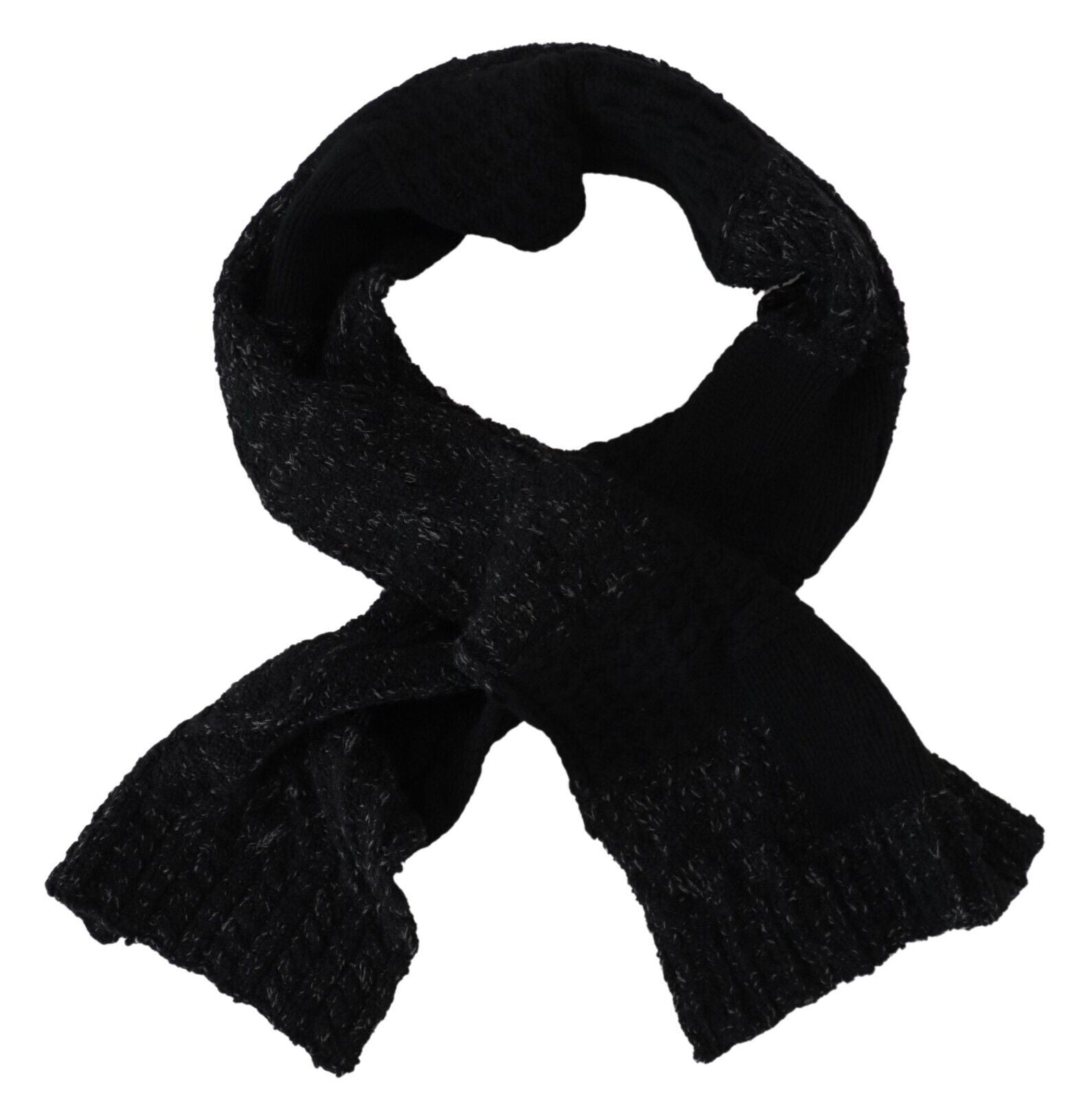 Dolce & Gabbana Elite Black Wool Blend Men's Scarf - Luksusmuotia Dolce & Gabbana - Tutustu YVES JAVANNI® 