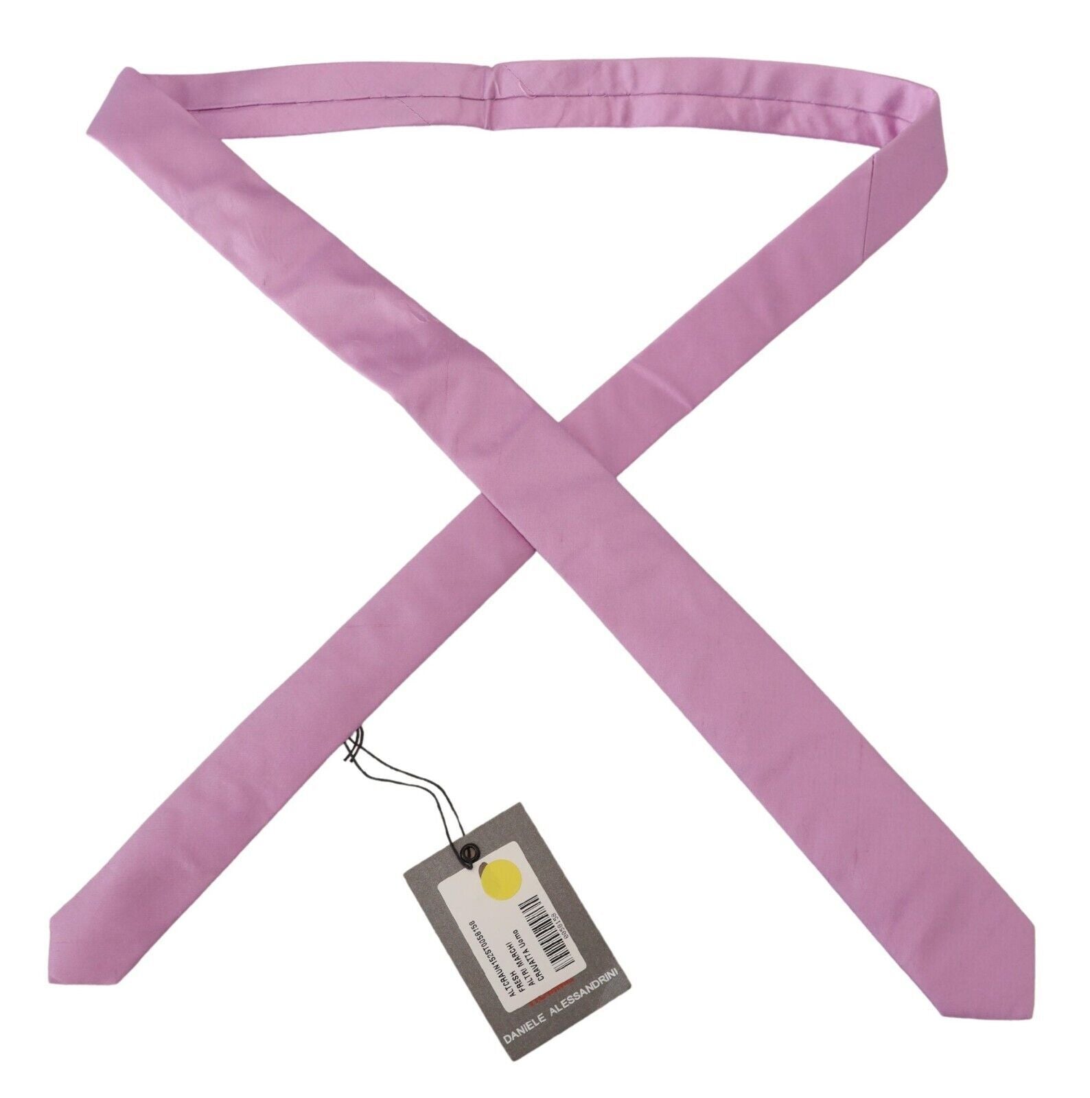 Daniele Alessandrini Elegant Silk Men's Tie in Pink - Luksusmuotia Daniele Alessandrini - Tutustu YVES JAVANNI® 