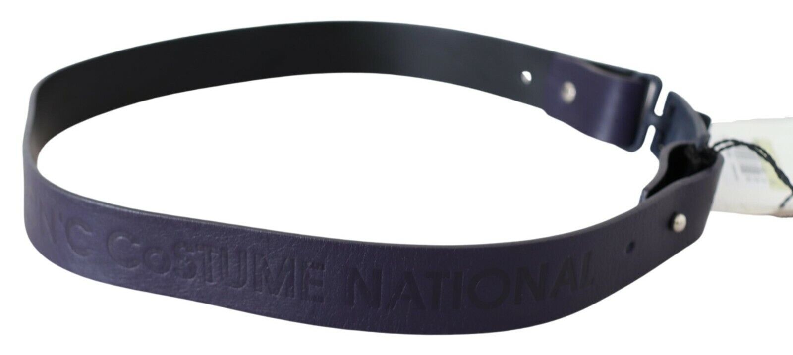 Black Leather Normal Logo Buckle Waist Belt - Luksusmuotia Costume National - Tutustu YVES JAVANNI® 