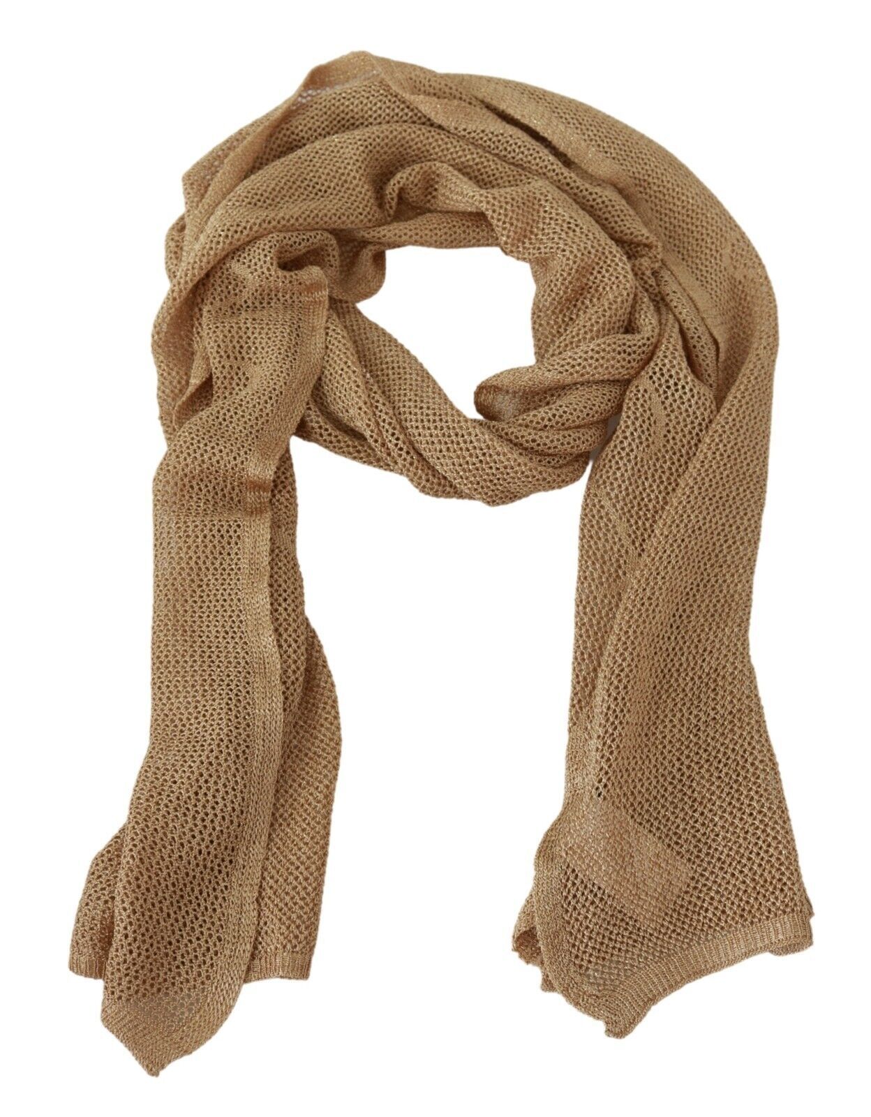 GF Ferre Elegant Men's Brown Neck Wrap Shawl Scarf - Luksusmuotia GF Ferre - Tutustu YVES JAVANNI® 