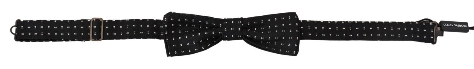 Dolce & Gabbana Elegant Black Silk Bow Tie - Luksusmuotia Dolce & Gabbana - Tutustu YVES JAVANNI® 