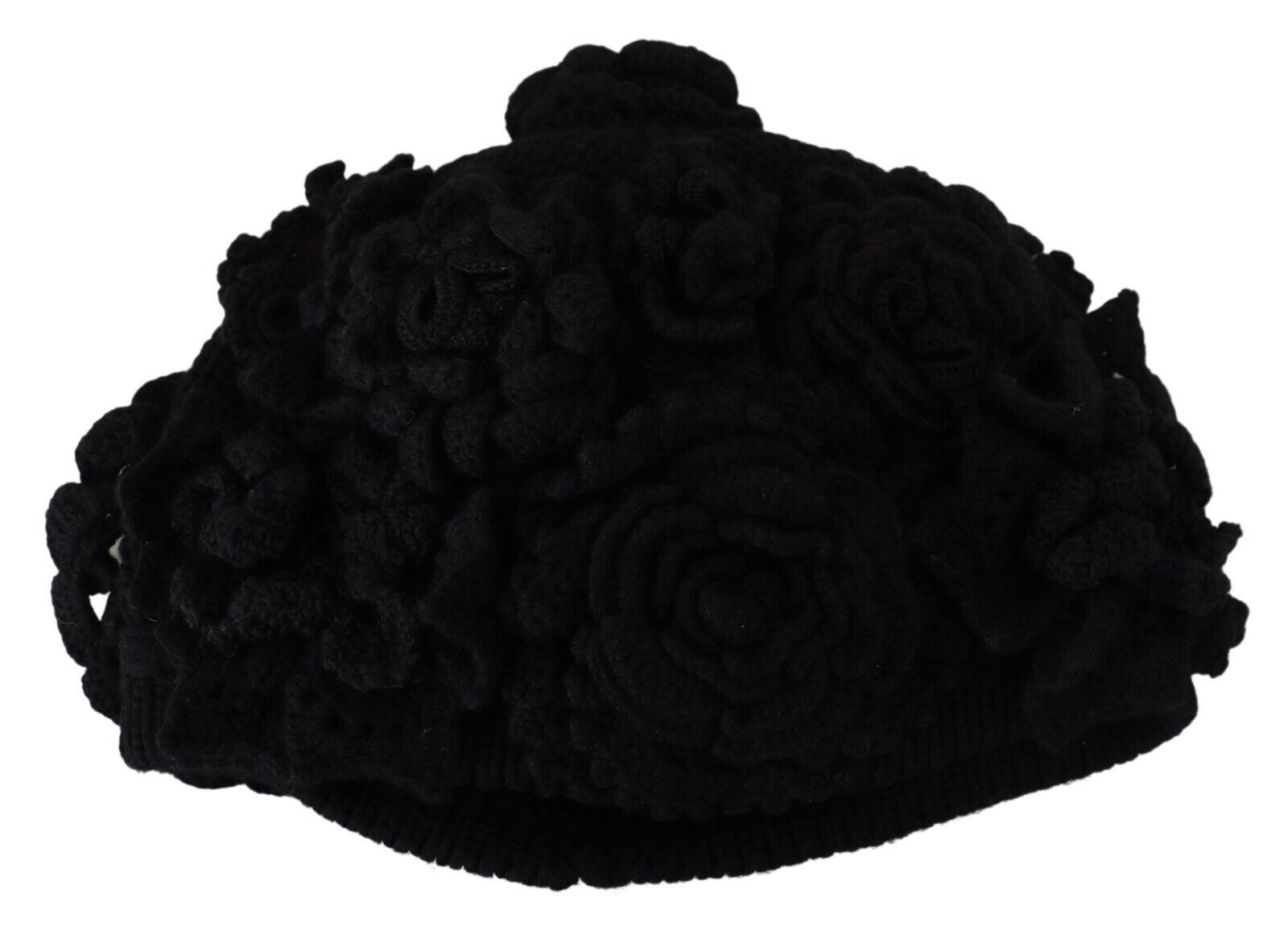 Dolce & Gabbana Elegant Black Virgin Wool Beanie Hat - Luksusmuotia Dolce & Gabbana - Tutustu YVES JAVANNI® 