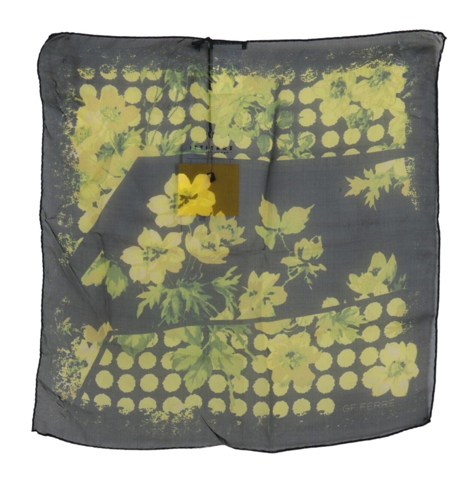 GF Ferre Elegant Floral Silk Scarf - Luksuslaukut ja asusteet GF Ferre - Tutustu YVES JAVANNI® 