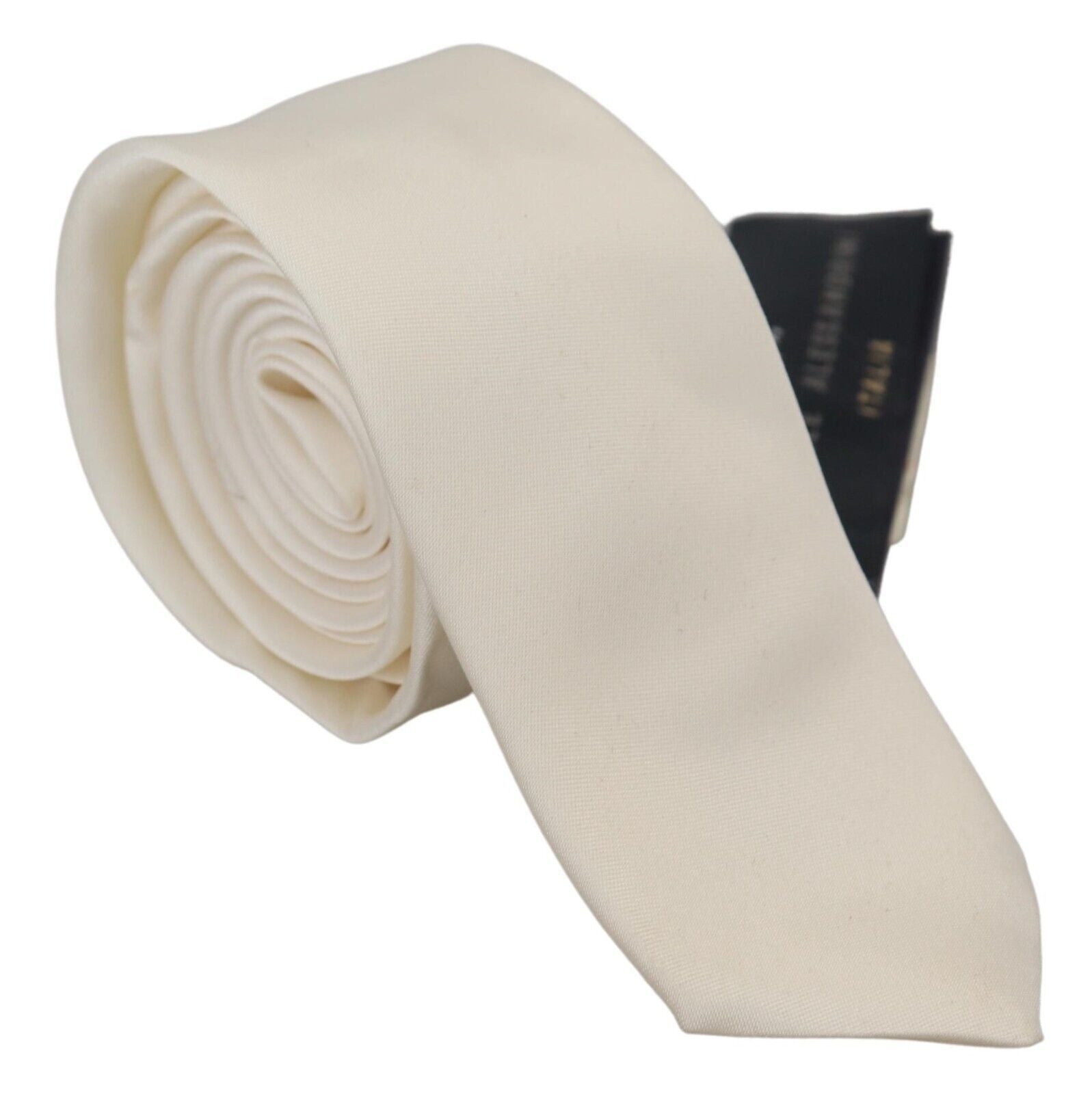 Daniele Alessandrini Exclusive Silk Bow Tie in Off White - Luksusmuotia Daniele Alessandrini - Tutustu YVES JAVANNI® 