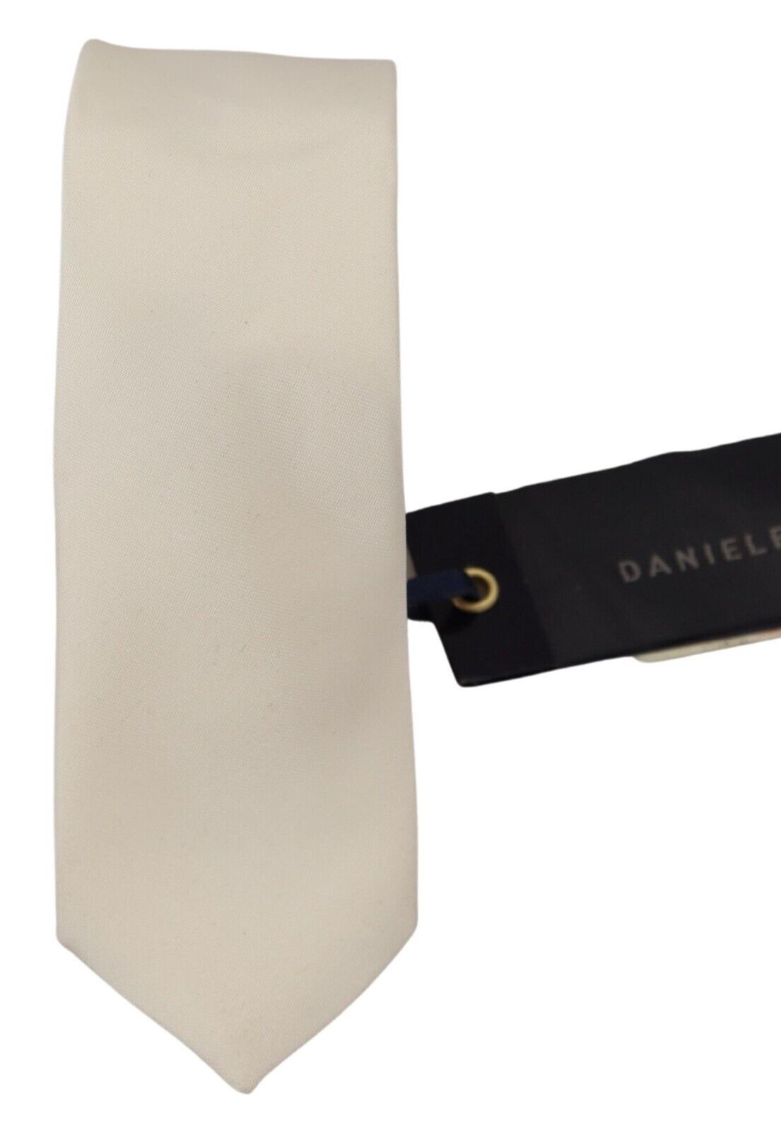 Daniele Alessandrini Exclusive Silk Bow Tie in Off White - Luksusmuotia Daniele Alessandrini - Tutustu YVES JAVANNI® 