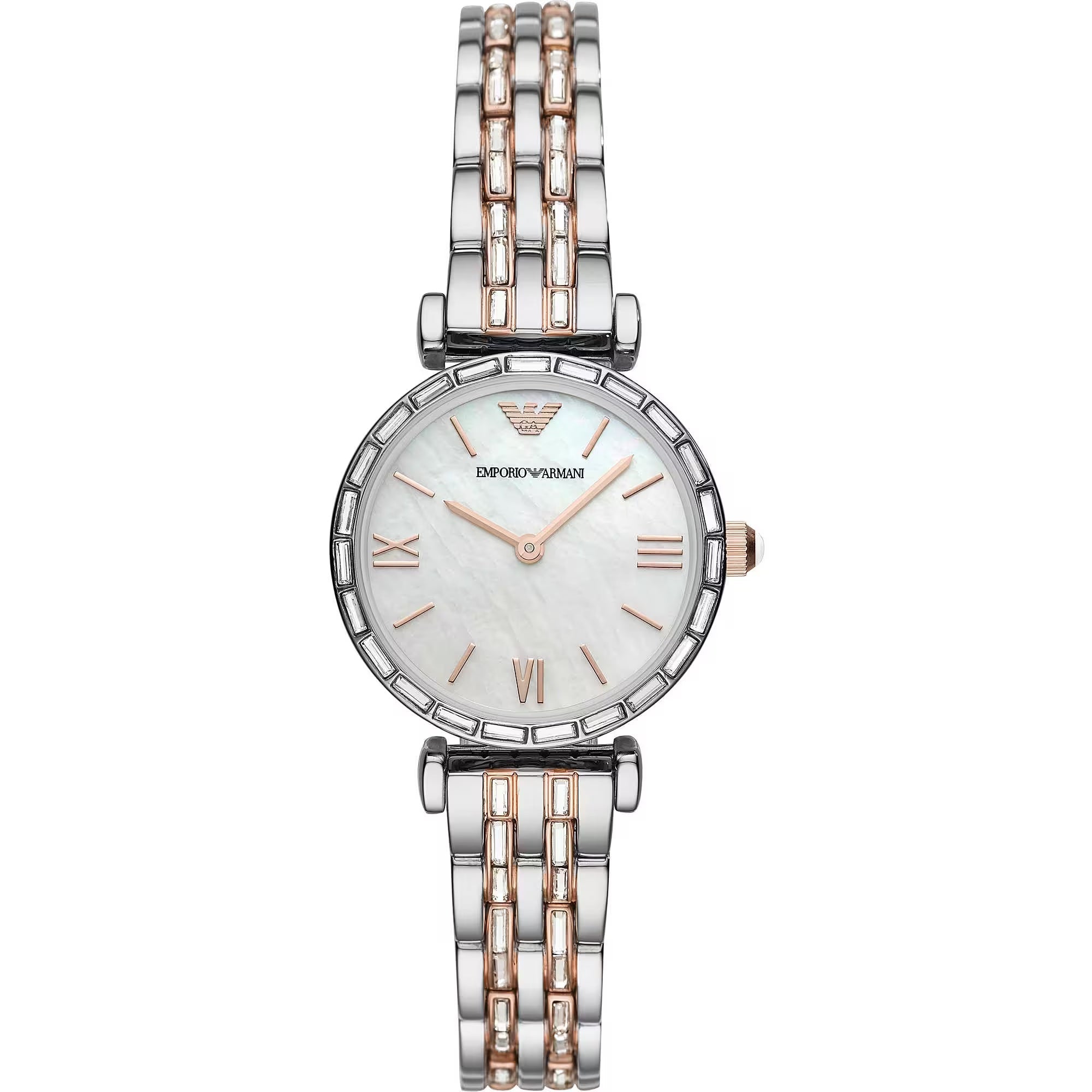 Emporio Armani Elegant Silver Dial Stainless Steel Women's Watch - Luksuslaukut ja asusteet Emporio Armani - Tutustu YVES JAVANNI® 